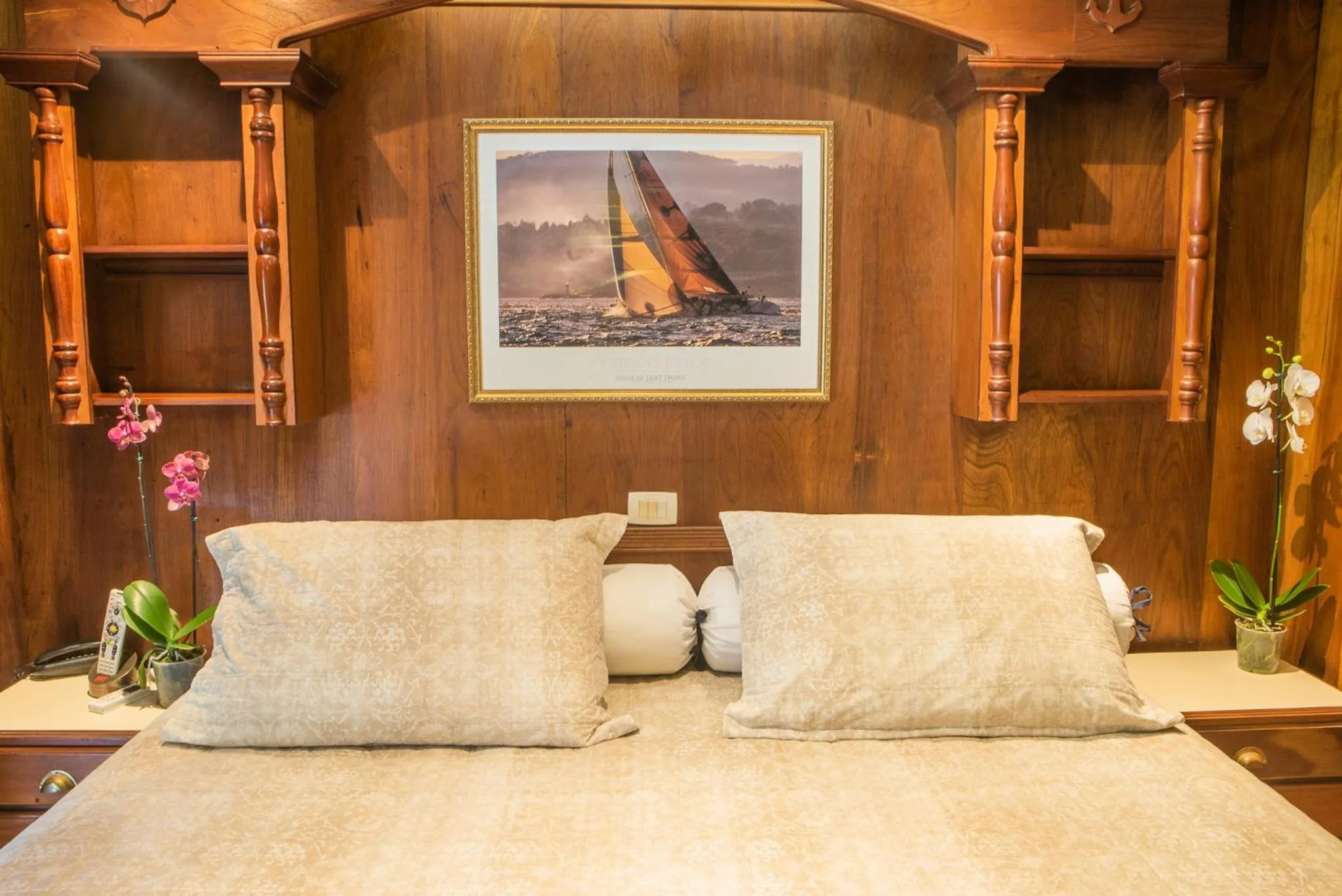 Bed in Plaza Inn Pousada do Capitão