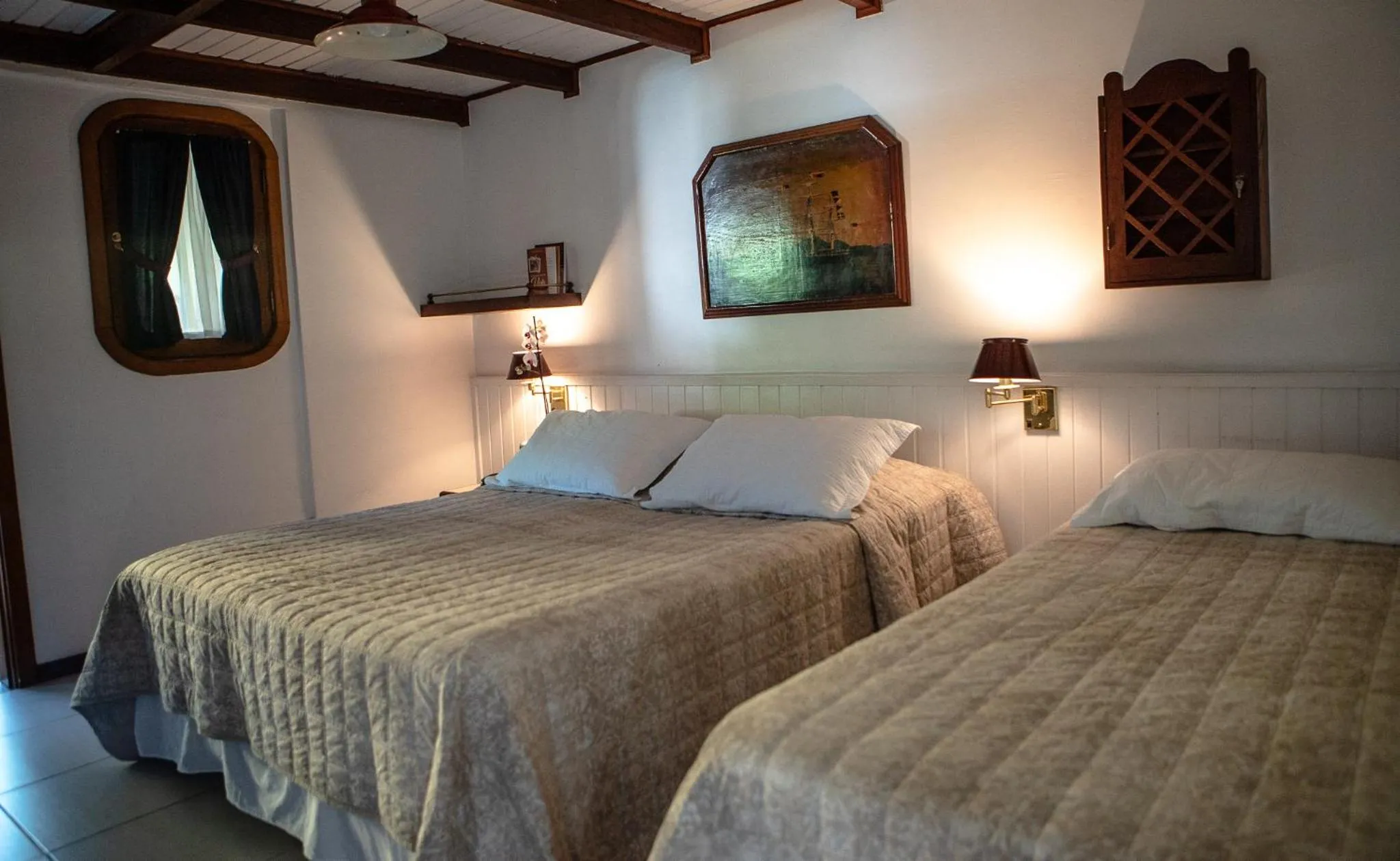 Bed in Plaza Inn Pousada do Capitão