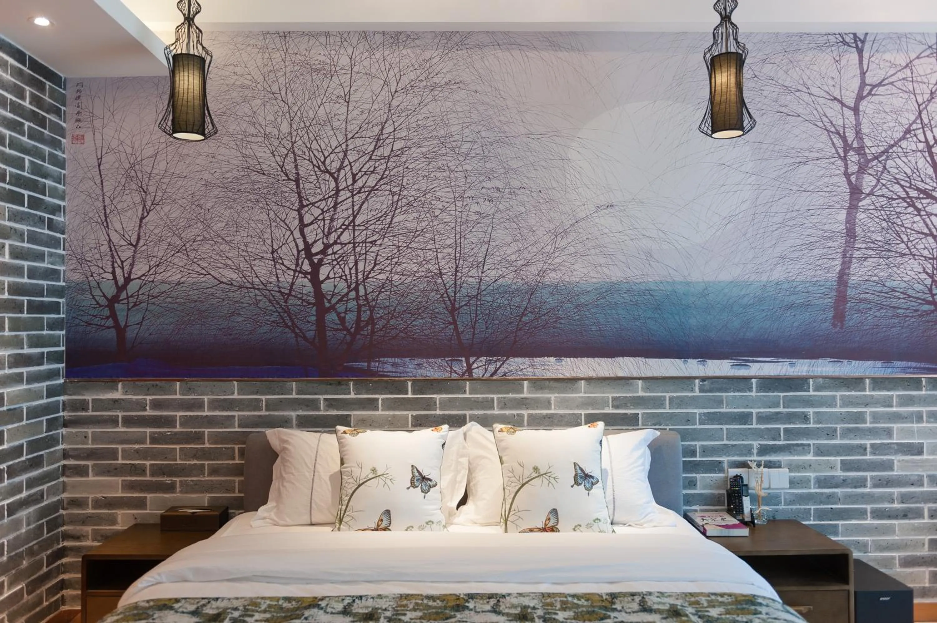 Bed in Yumi Huanju Apartment -广州东站 燕塘地铁站店