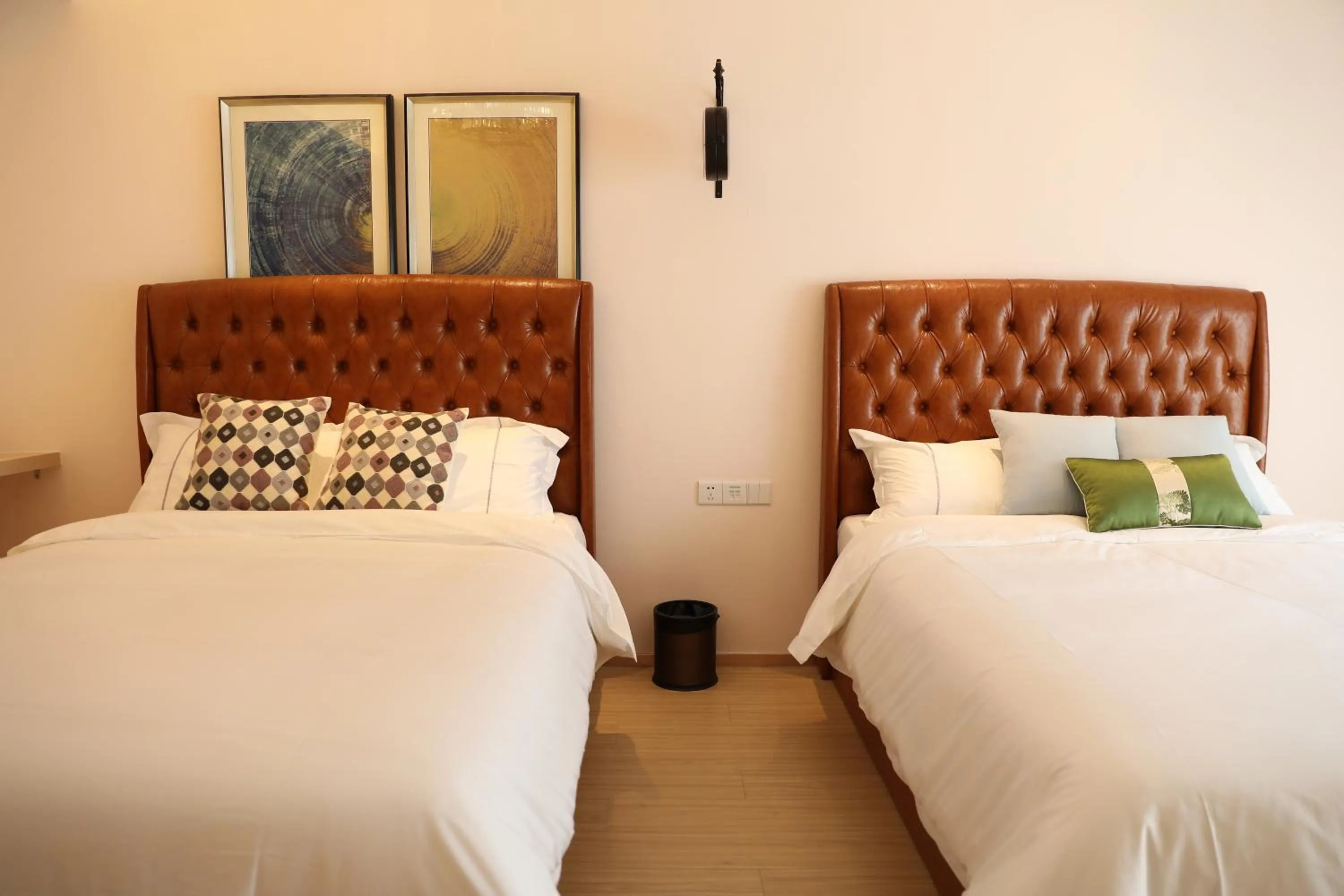 Bed in Yumi Huanju Apartment -广州东站 燕塘地铁站店