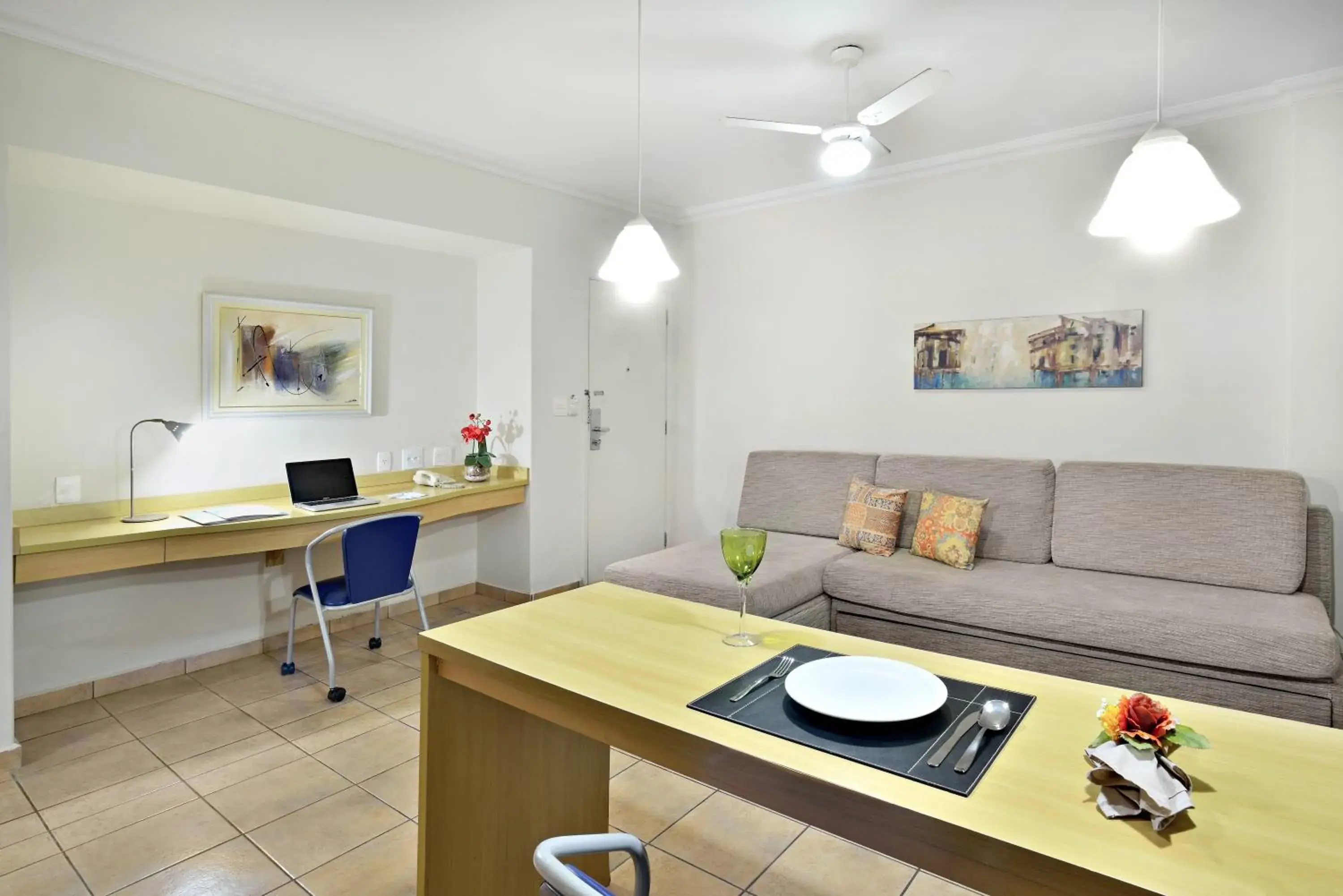 Living room in Plaza Inn Flat Araxá Living room in Plaza Inn Flat Araxá