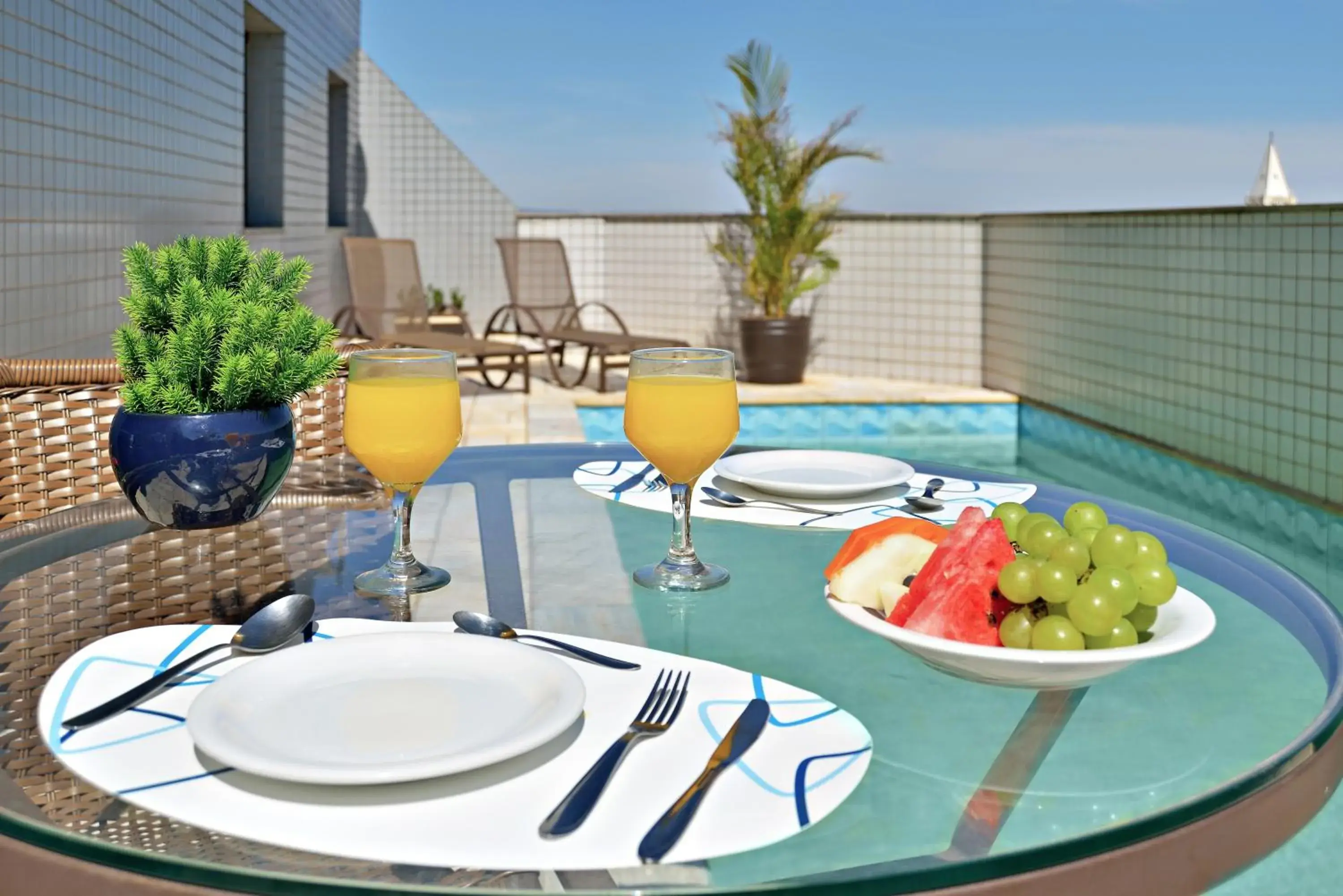 Swimming pool in Plaza Inn Flat Araxá Swimming pool in Plaza Inn Flat Araxá