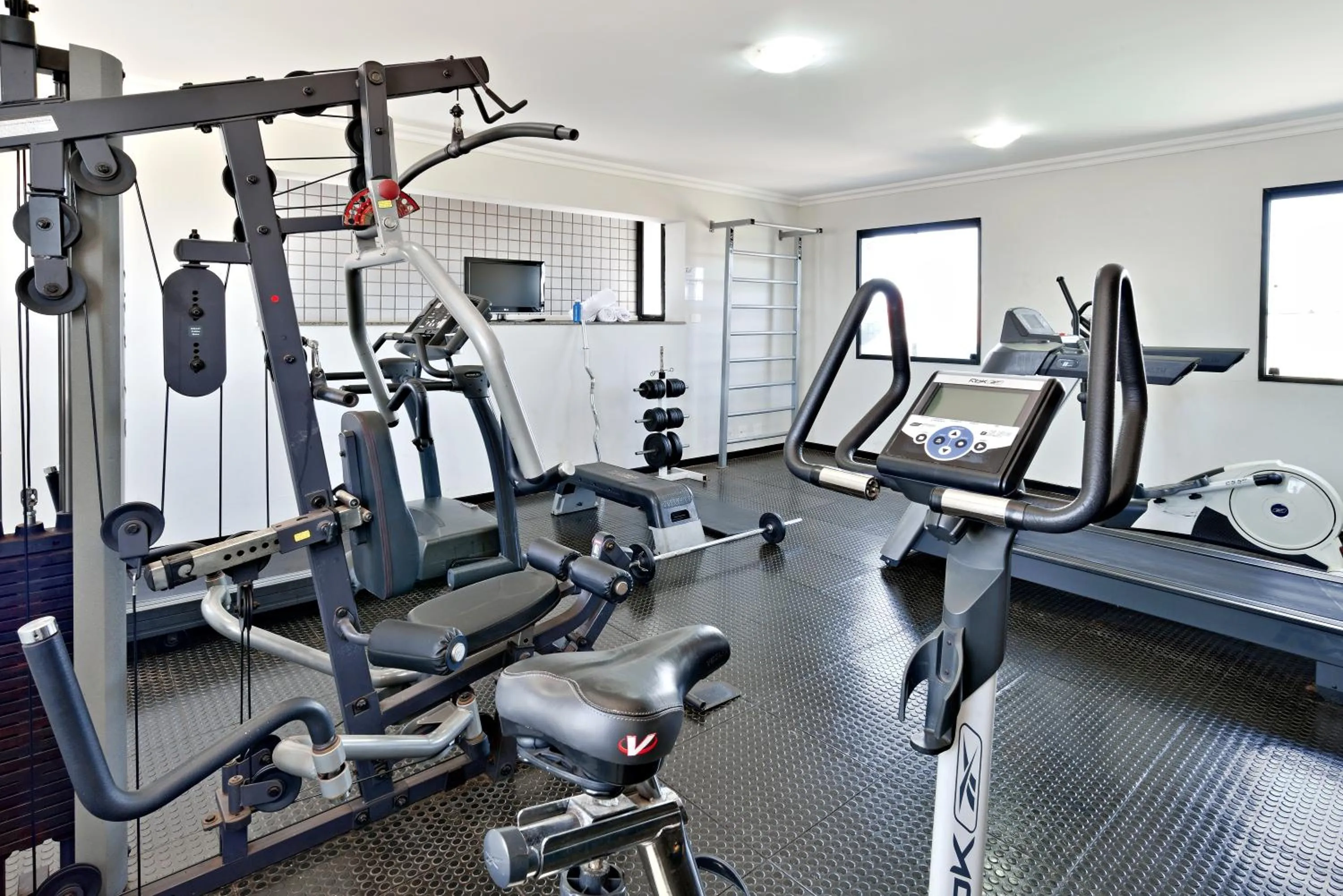 Fitness centre/facilities in Plaza Inn Flat Araxá