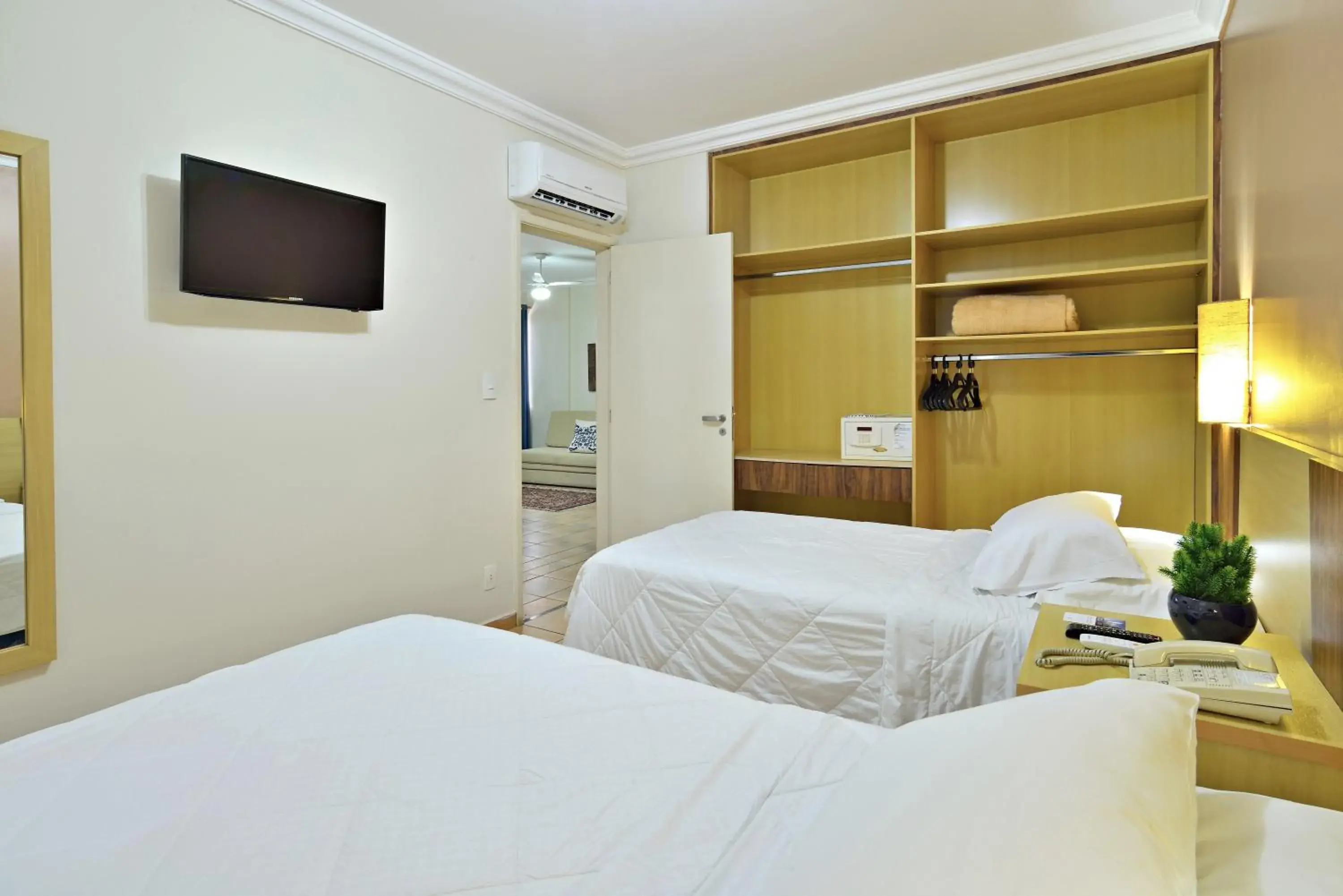 Bed in Plaza Inn Flat Araxá Bed in Plaza Inn Flat Araxá