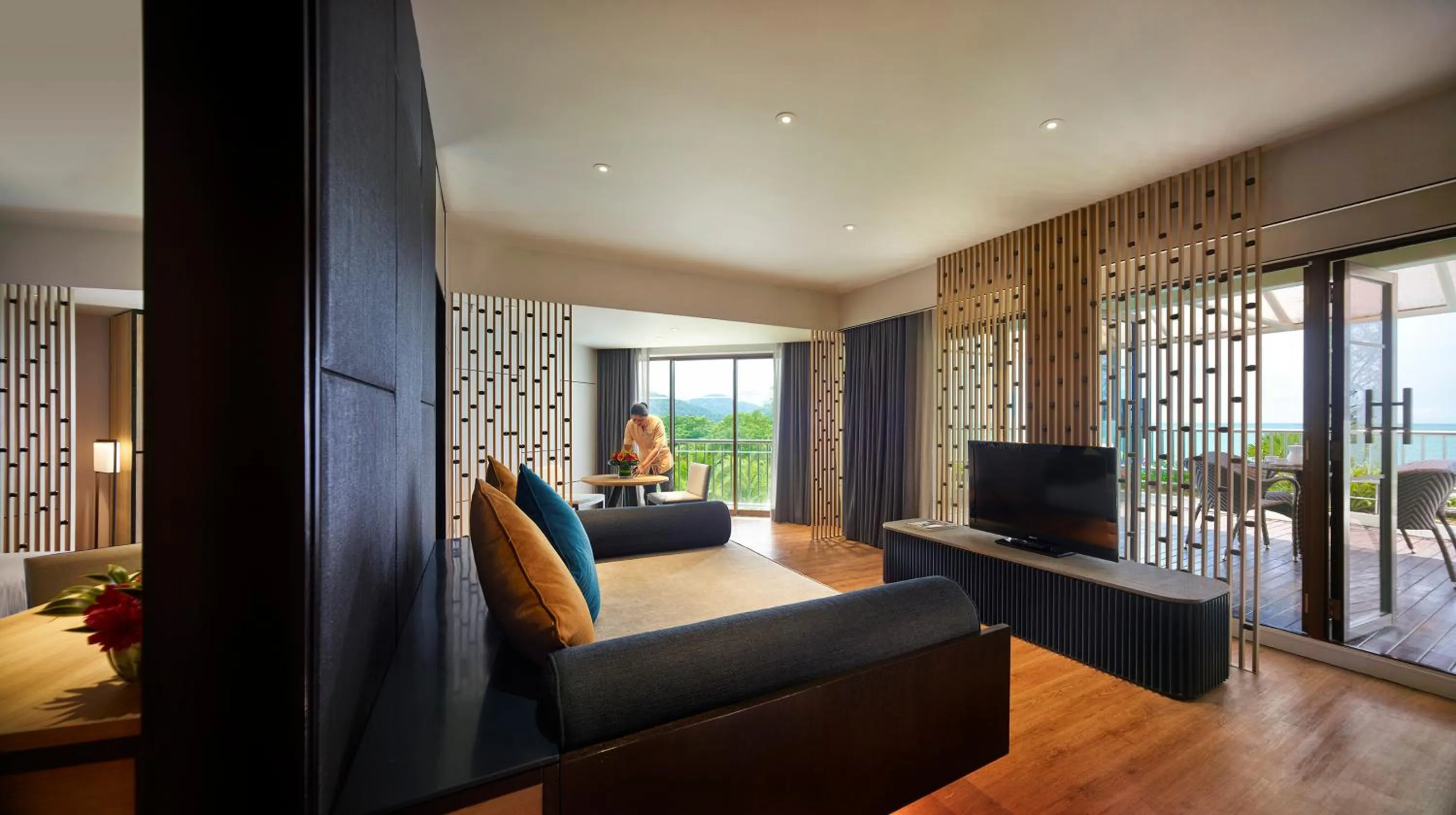 Living room in PARKROYAL Penang Resort