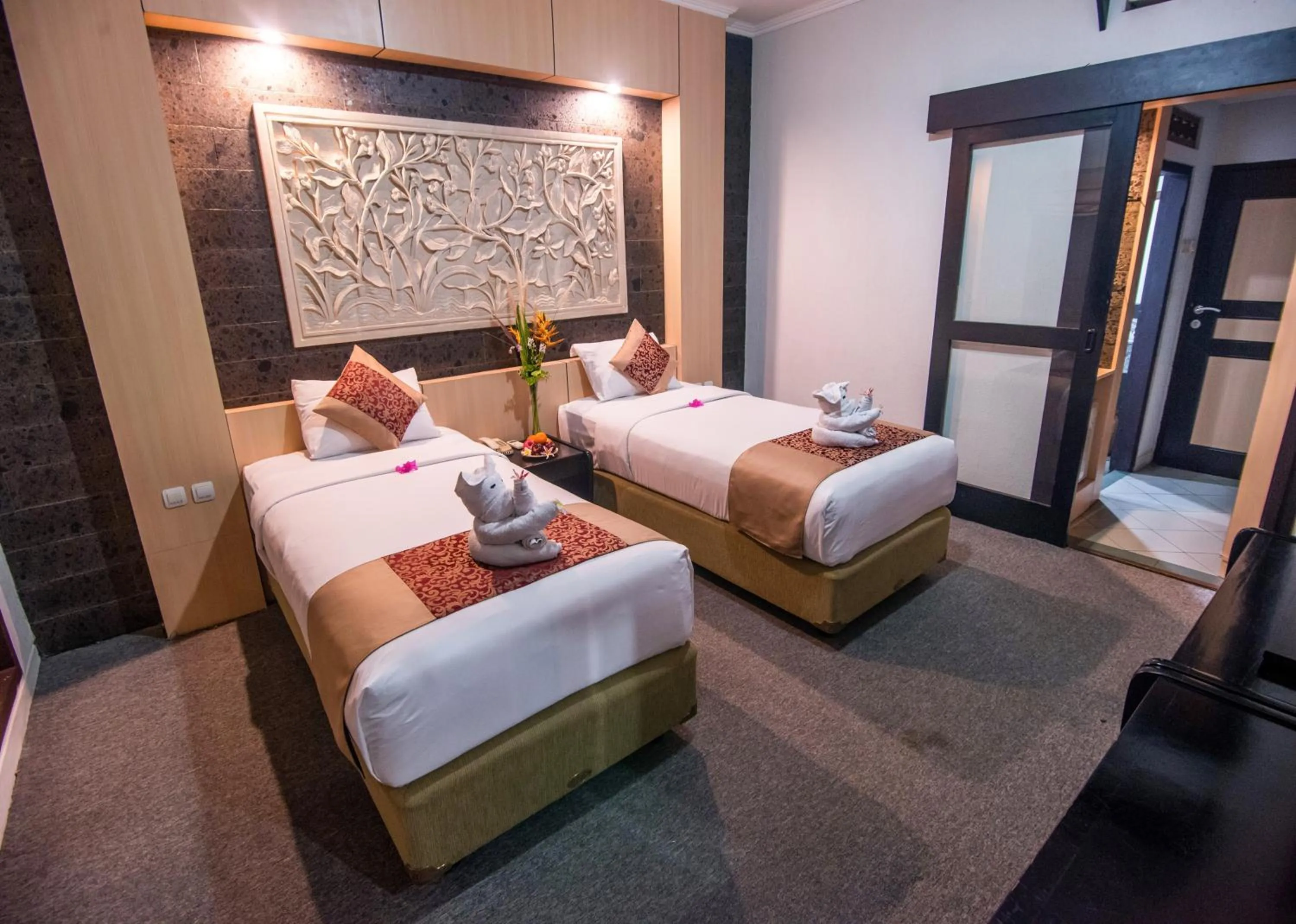 Bed in Nugraha Lovina Seaview Resort & Spa