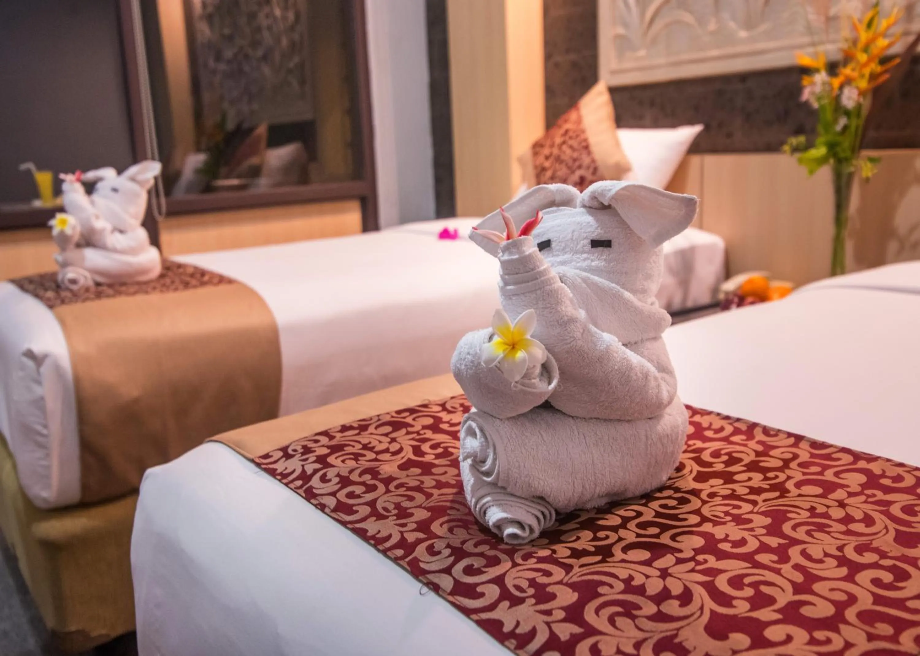 Bed in Nugraha Lovina Seaview Resort & Spa