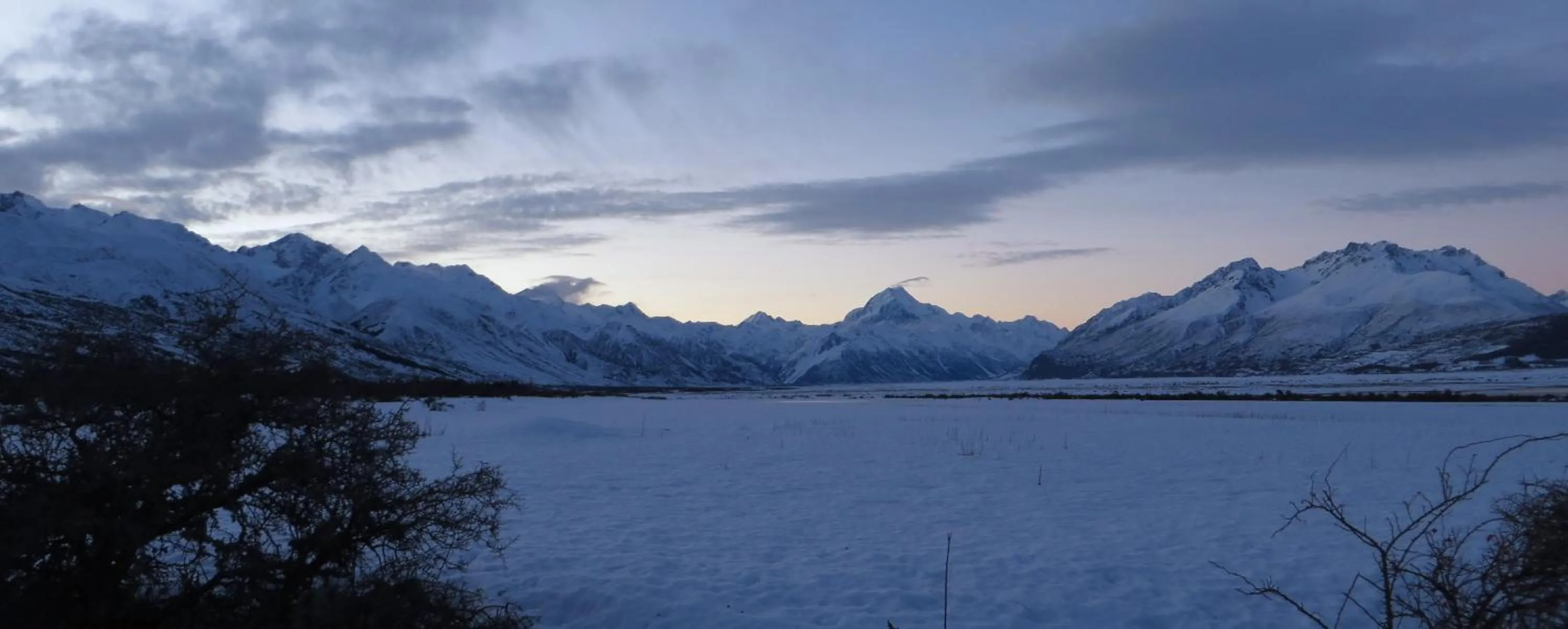 Mountain view in Glentanner Park Centre