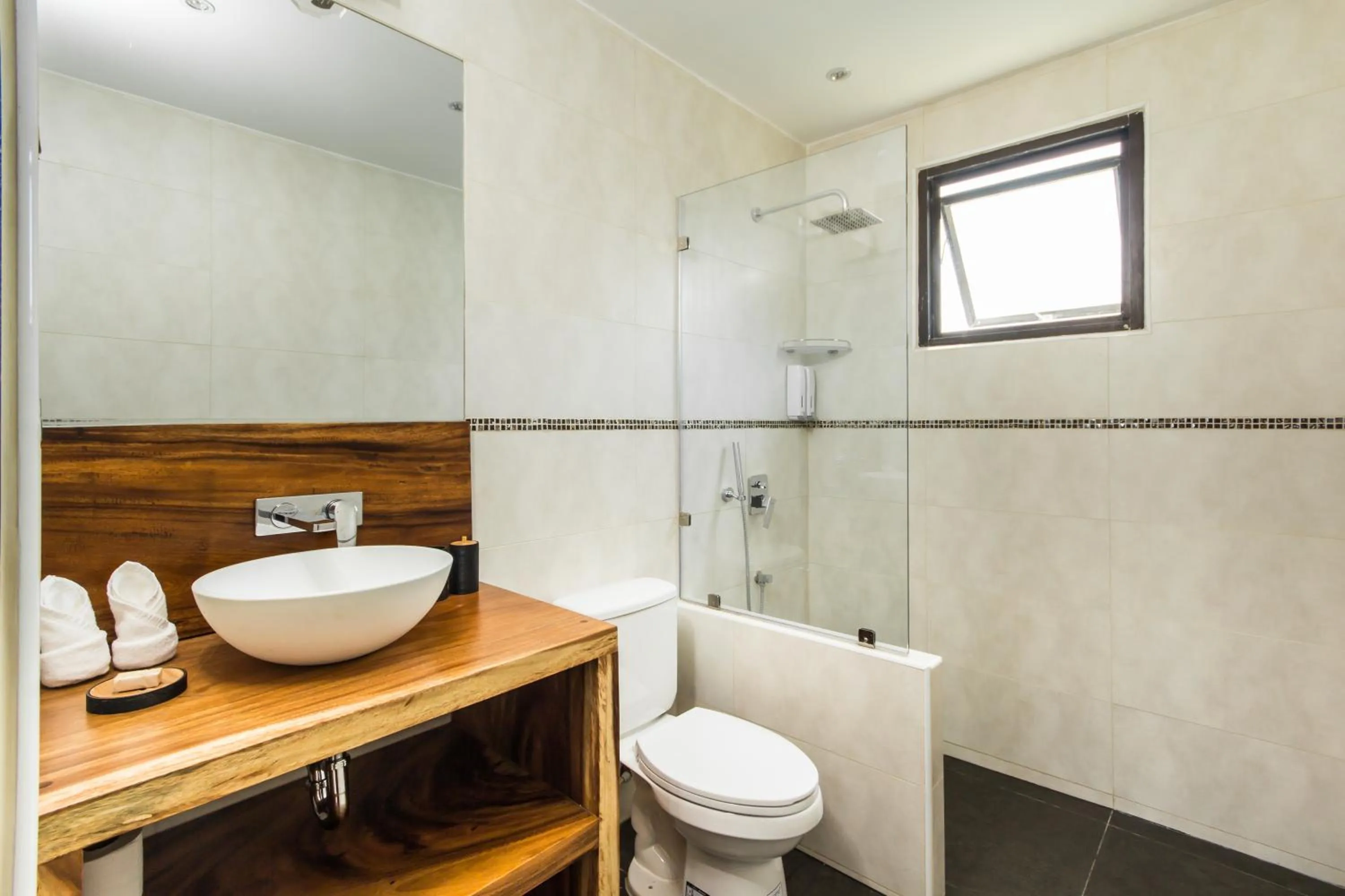 Shower in Idyllic Samui Beach Villa Resort