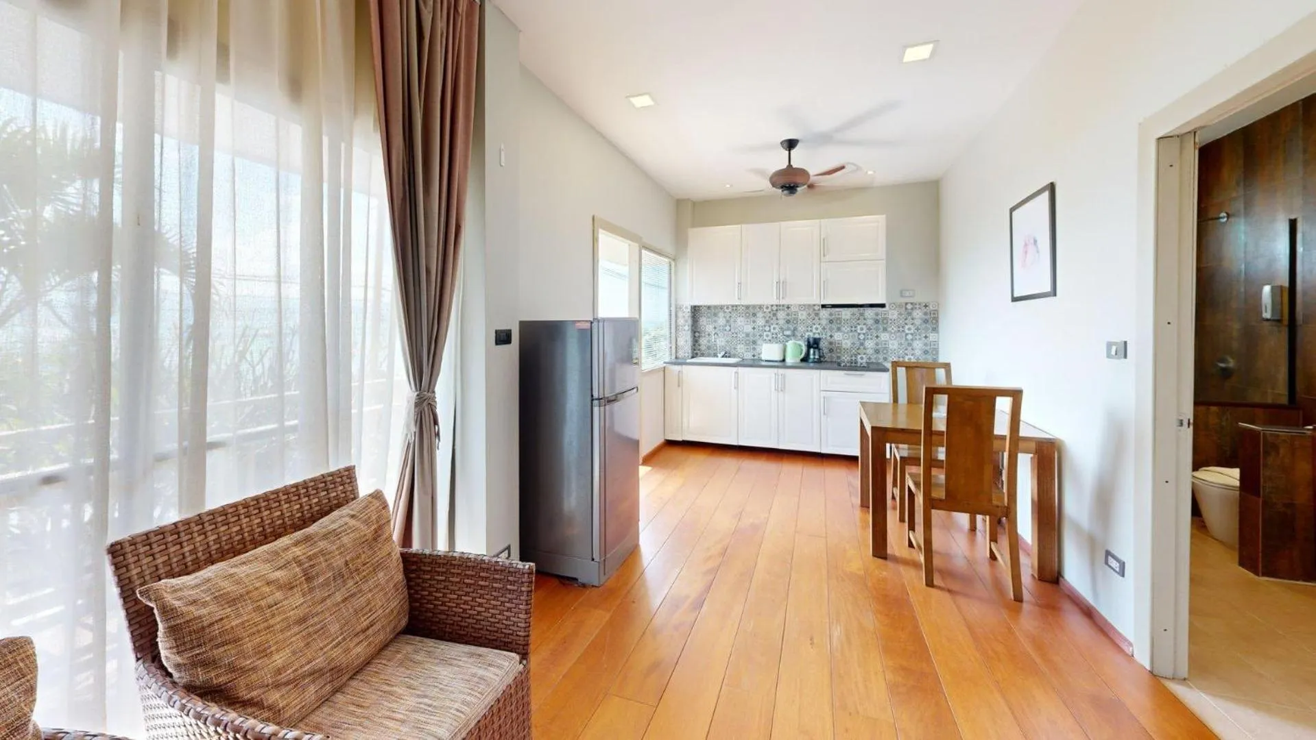 Bedroom in Idyllic Samui Beach Villa Resort