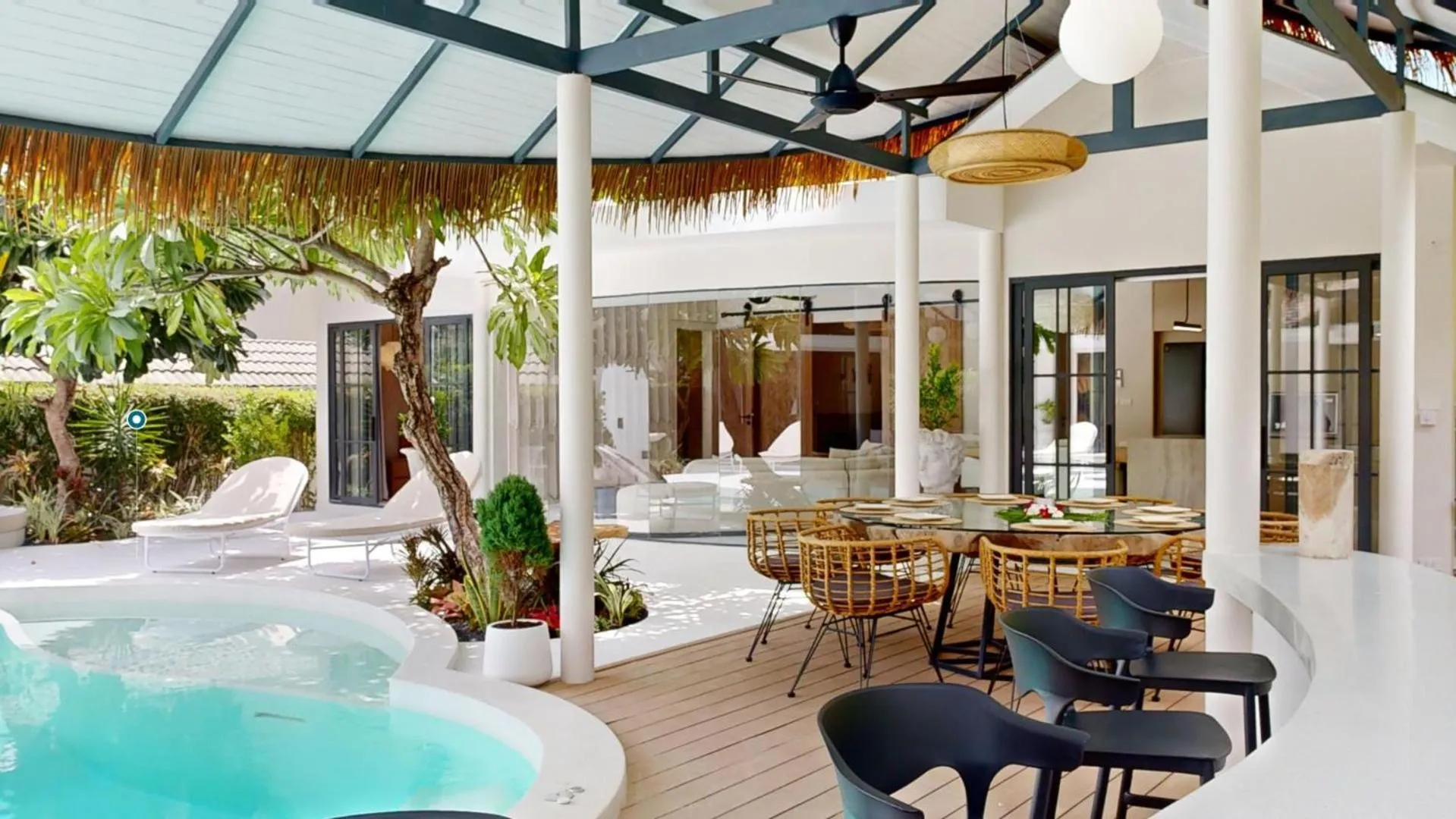 Pool view in Idyllic Samui Beach Villa Resort