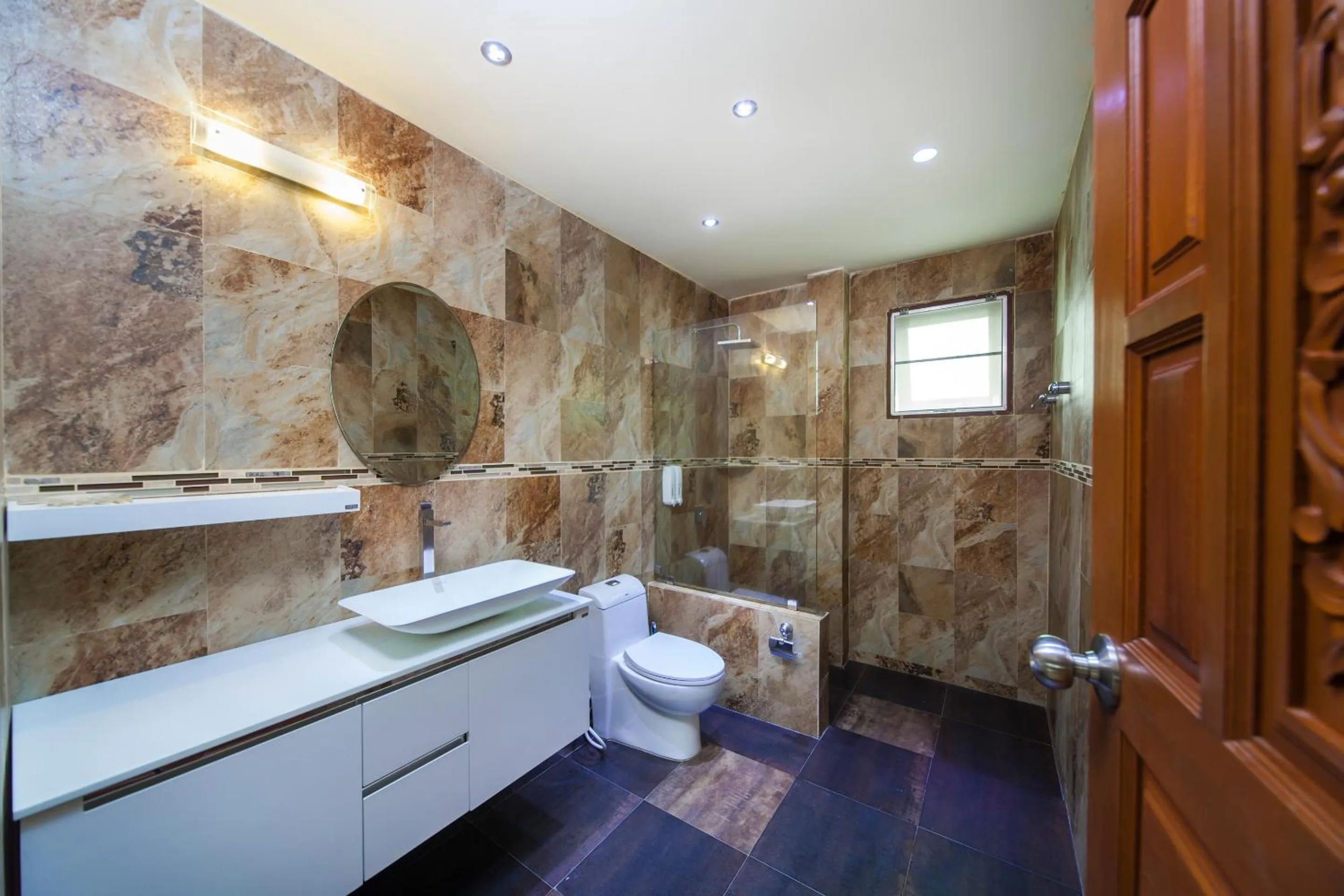 Shower in Idyllic Samui Beach Villa Resort