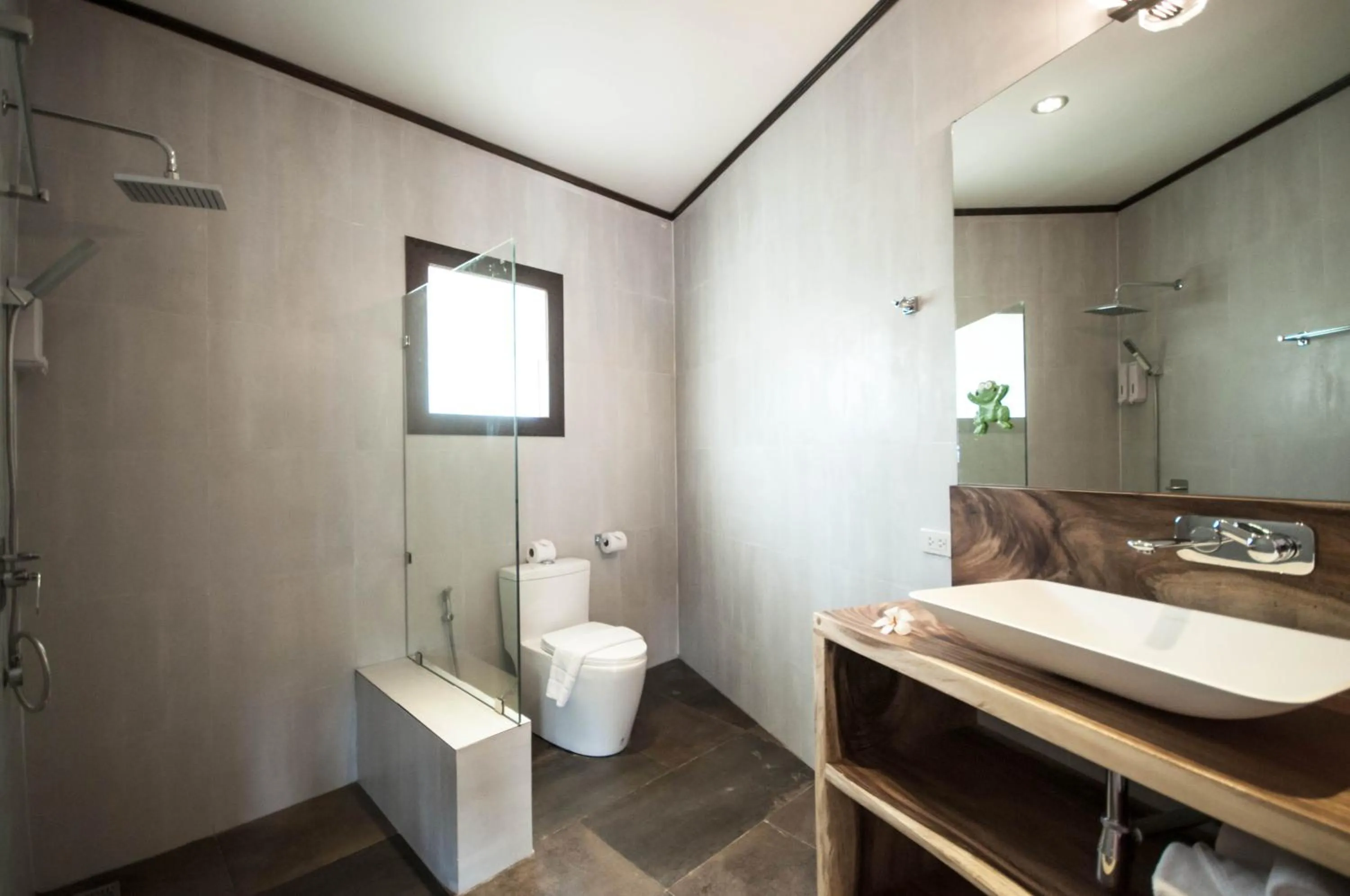 Shower in Idyllic Samui Beach Villa Resort