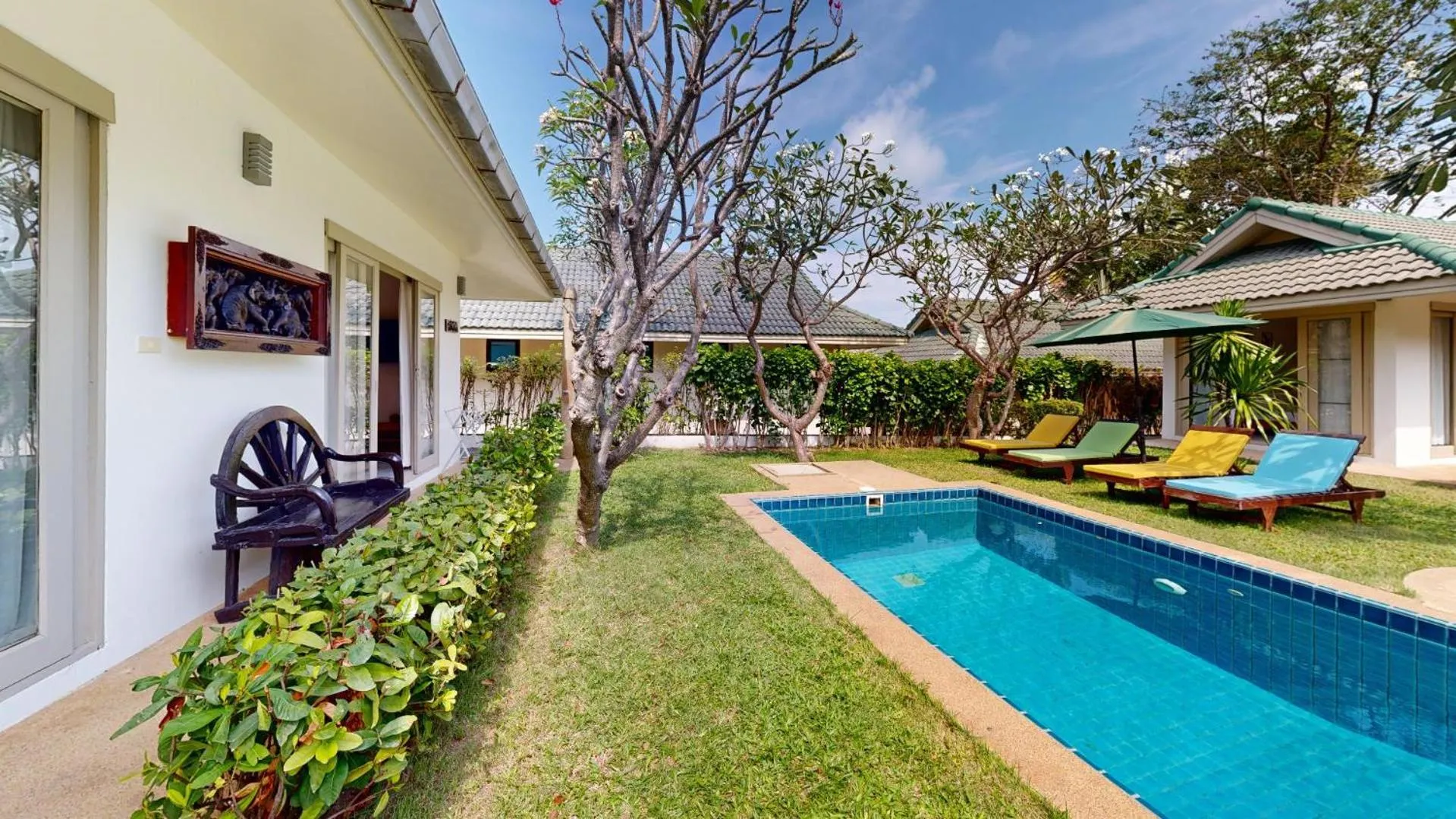 Swimming pool in Idyllic Samui Beach Villa Resort