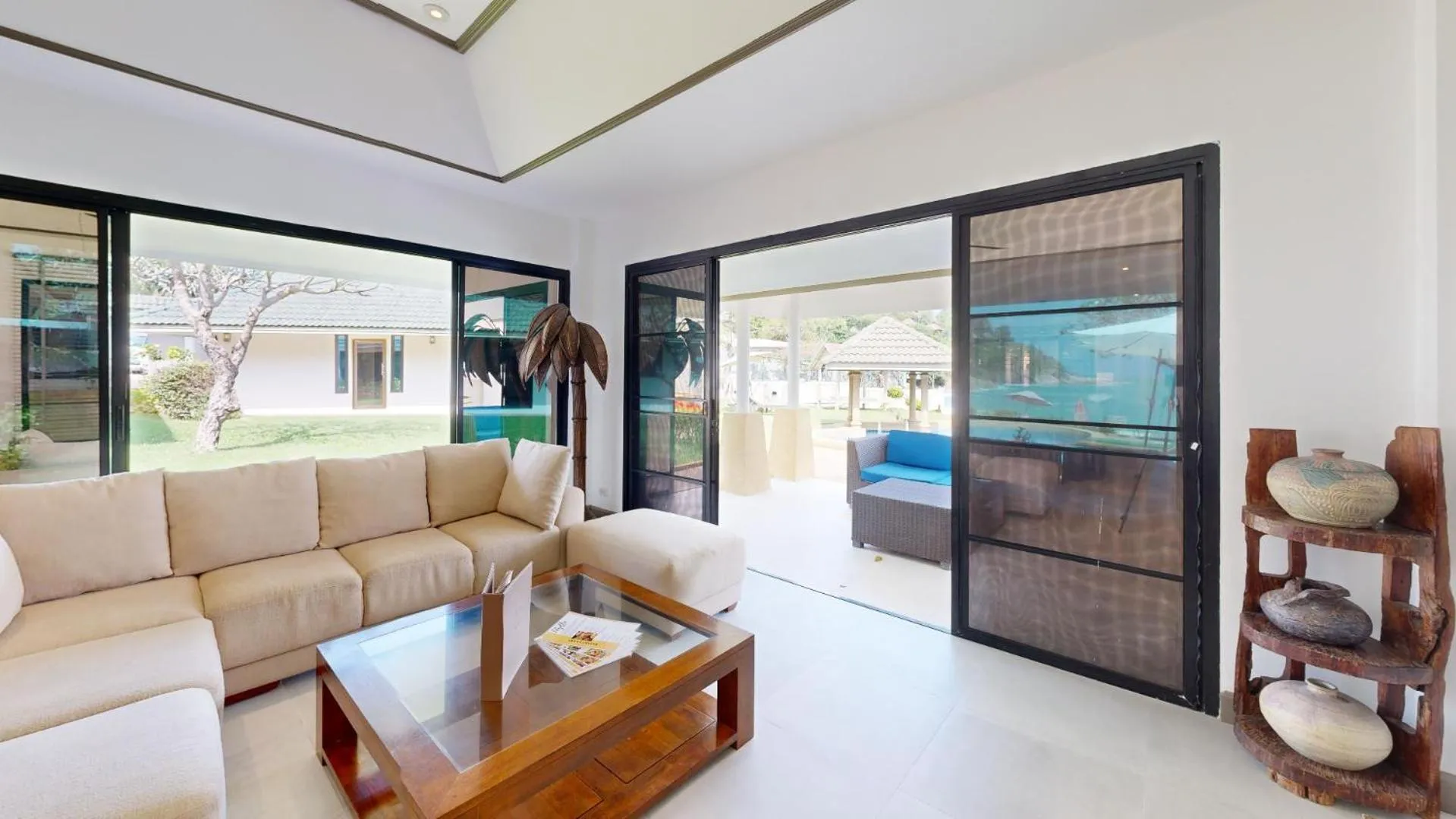 Seating area in Idyllic Samui Beach Villa Resort
