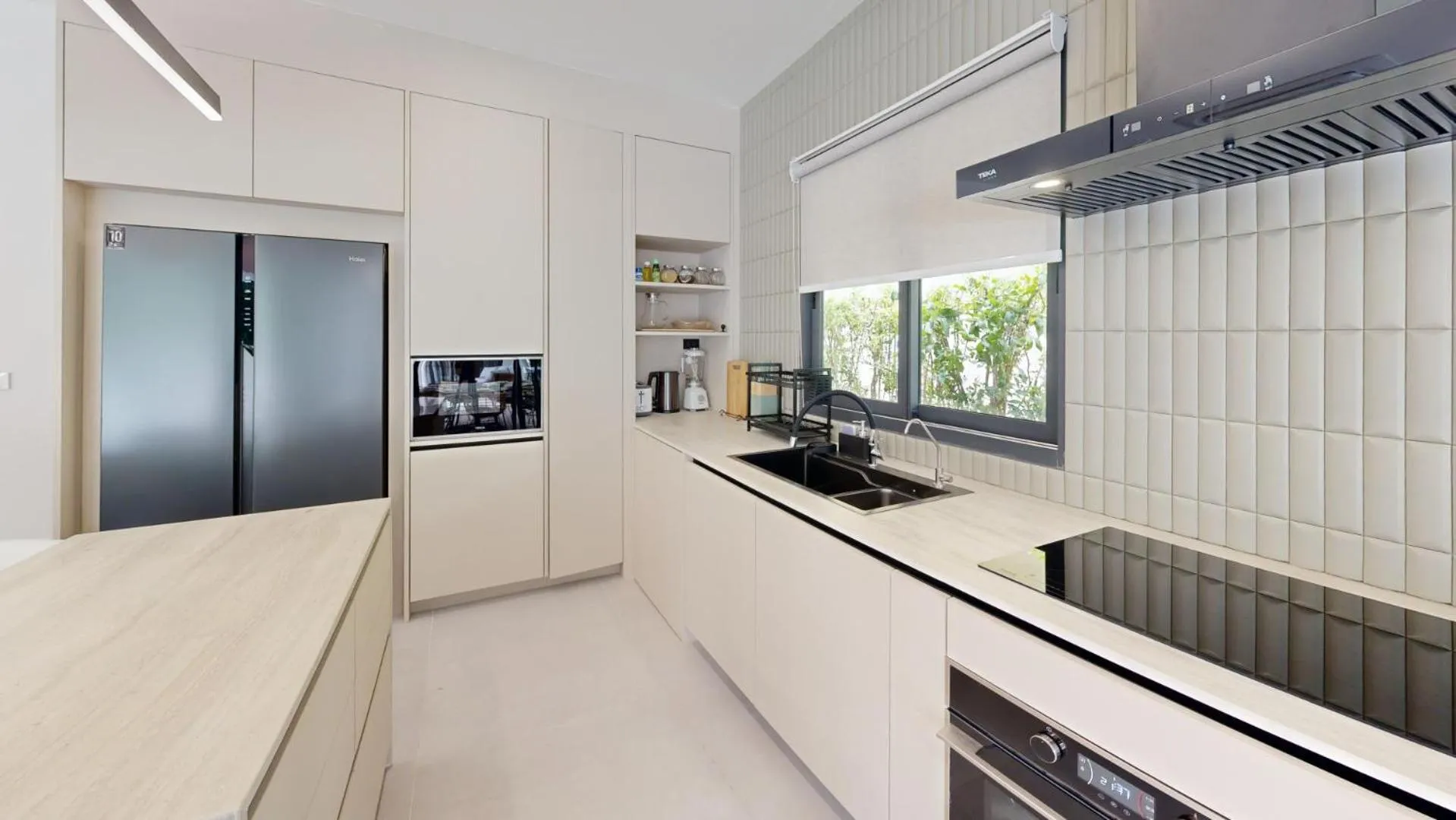 stove in Idyllic Samui Beach Villa Resort