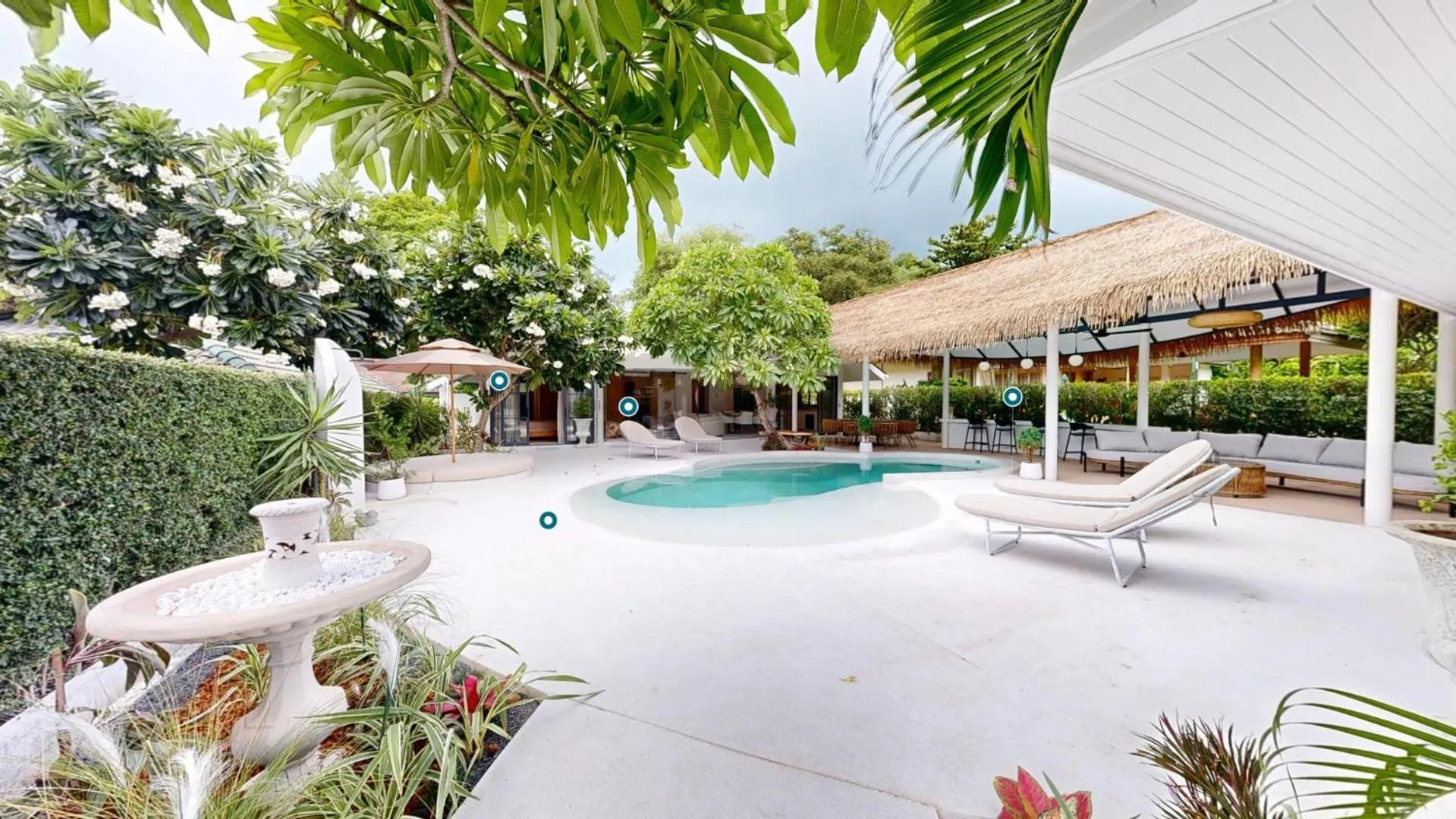 Pool view in Idyllic Samui Beach Villa Resort
