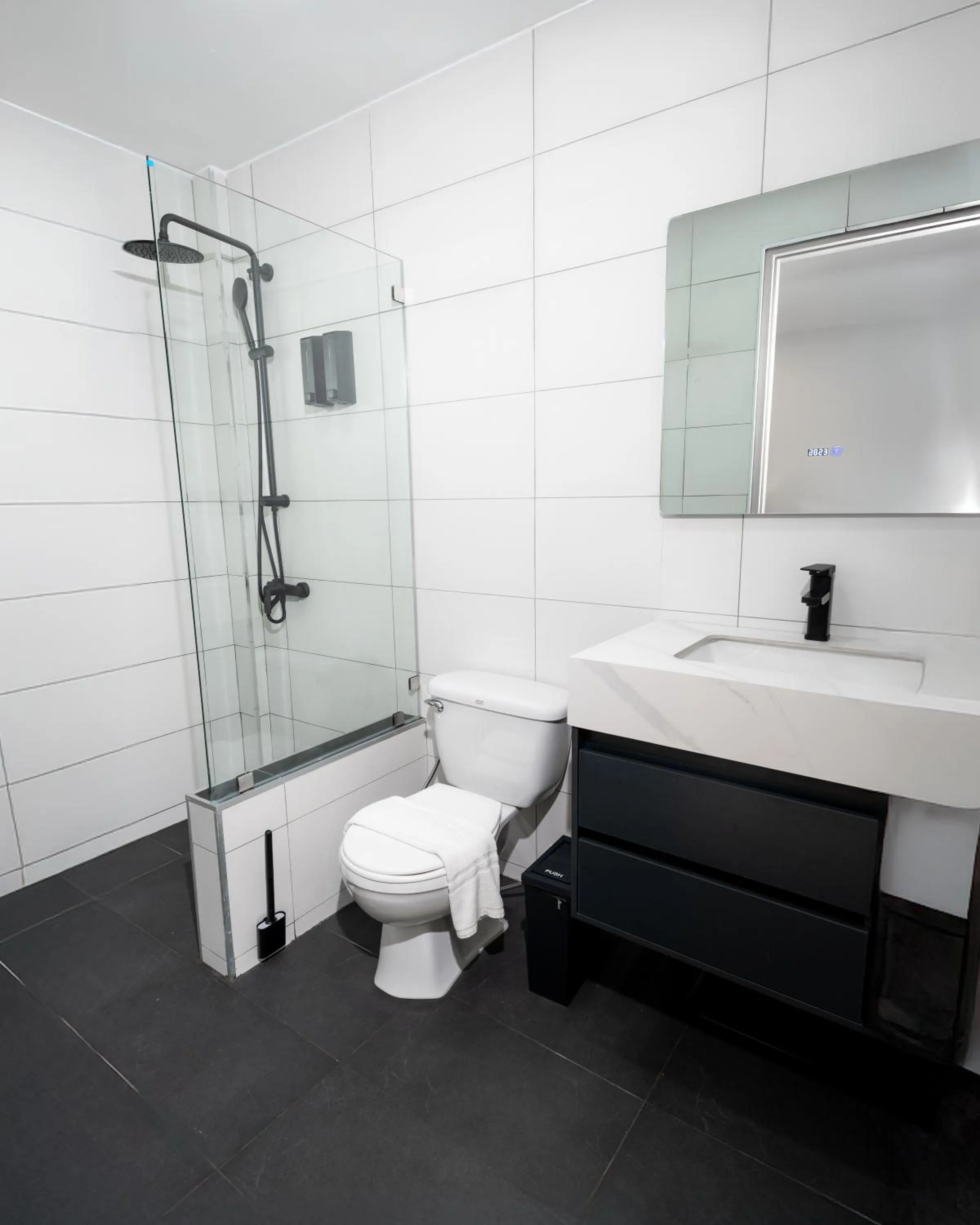 Shower in Idyllic Samui Beach Villa Resort