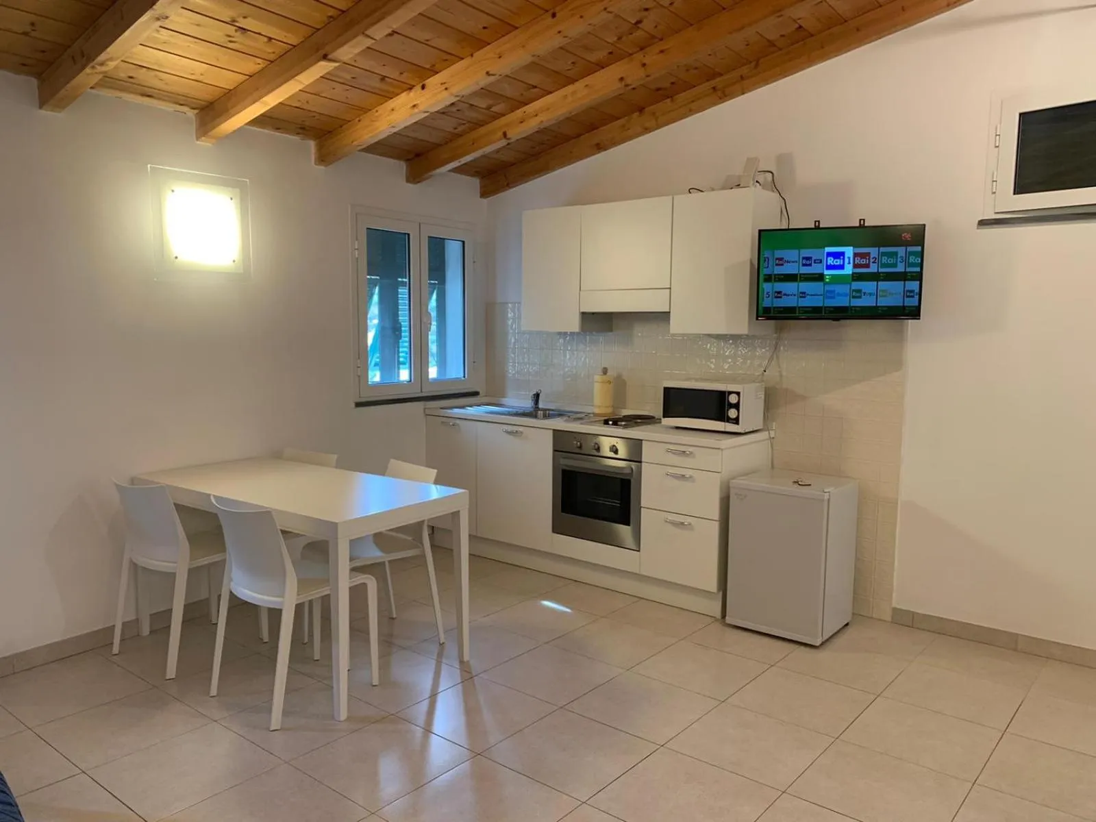 Kitchen or kitchenette in Hotel Villa Argentina