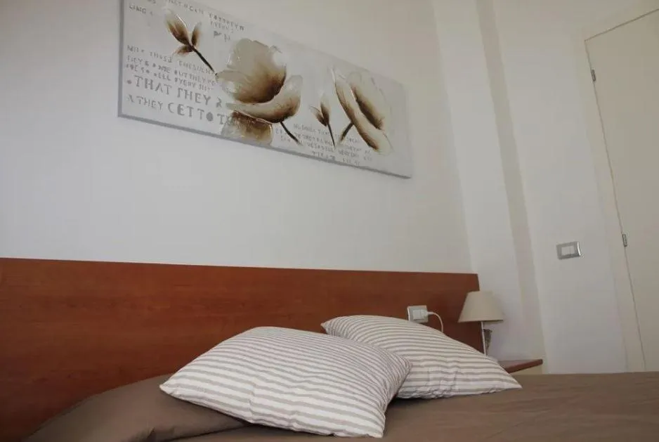 Bed in Hotel Villa Argentina