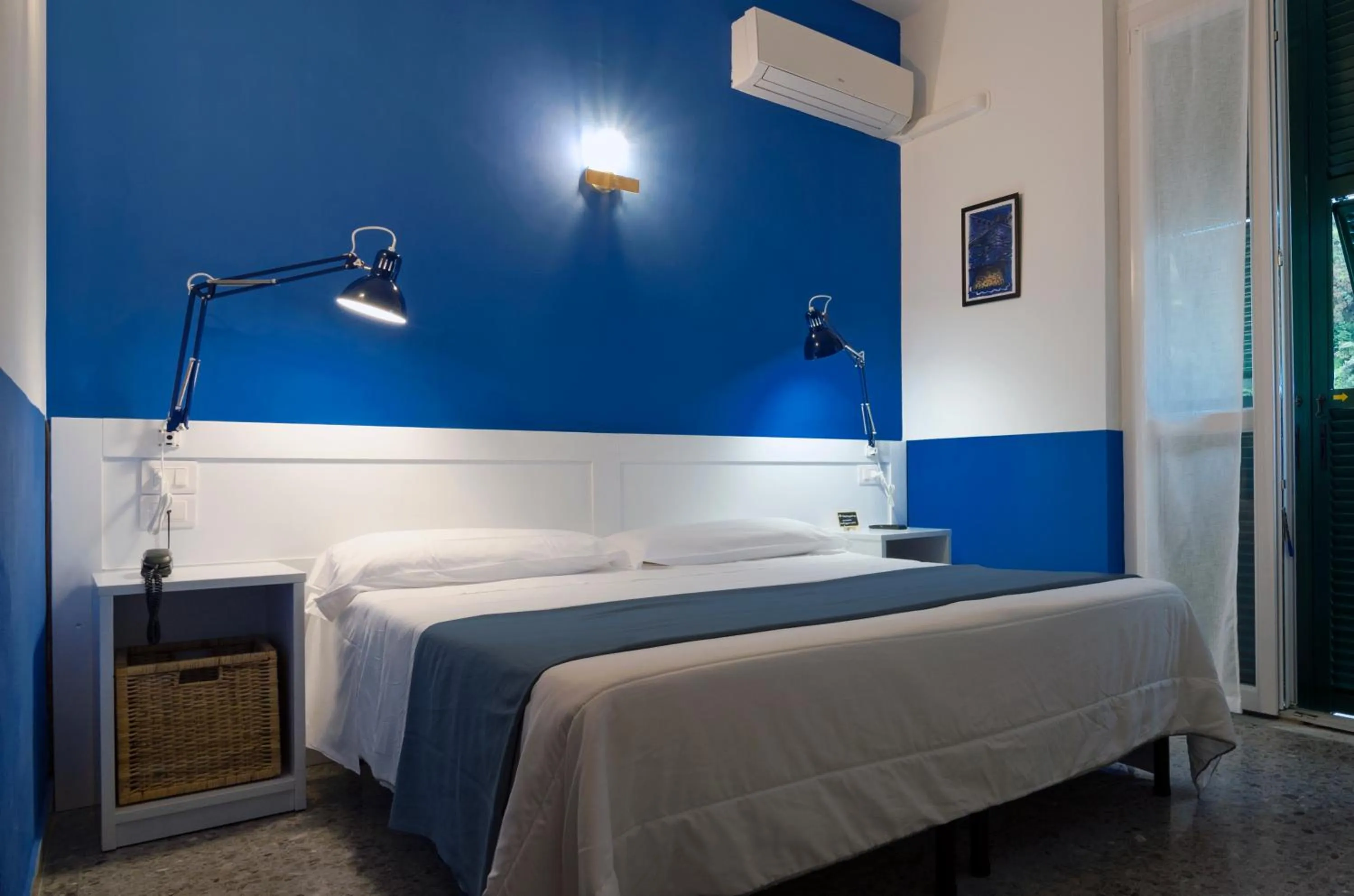 Bed in Hotel Villa Argentina