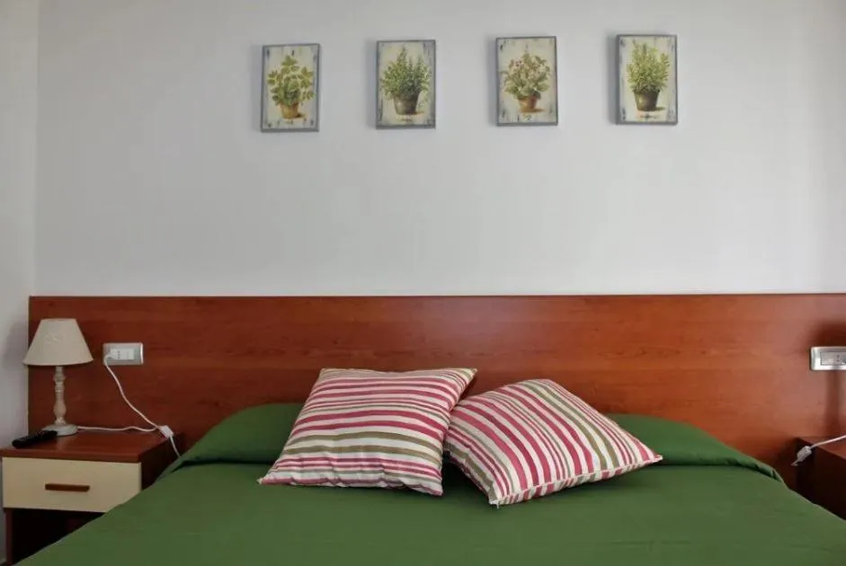 Bed in Hotel Villa Argentina