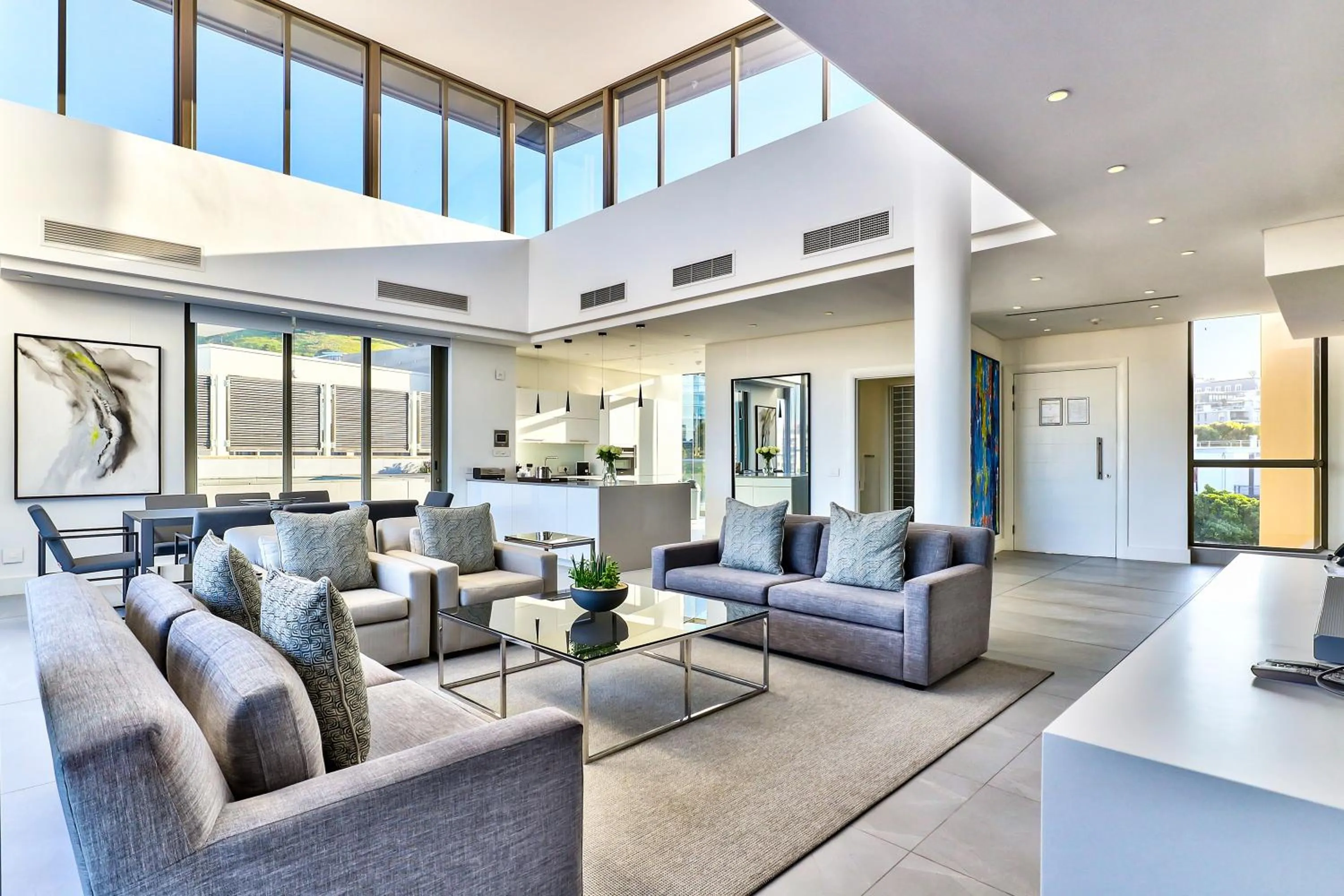 Seating area in Lawhill Luxury Apartments - V & A Waterfront