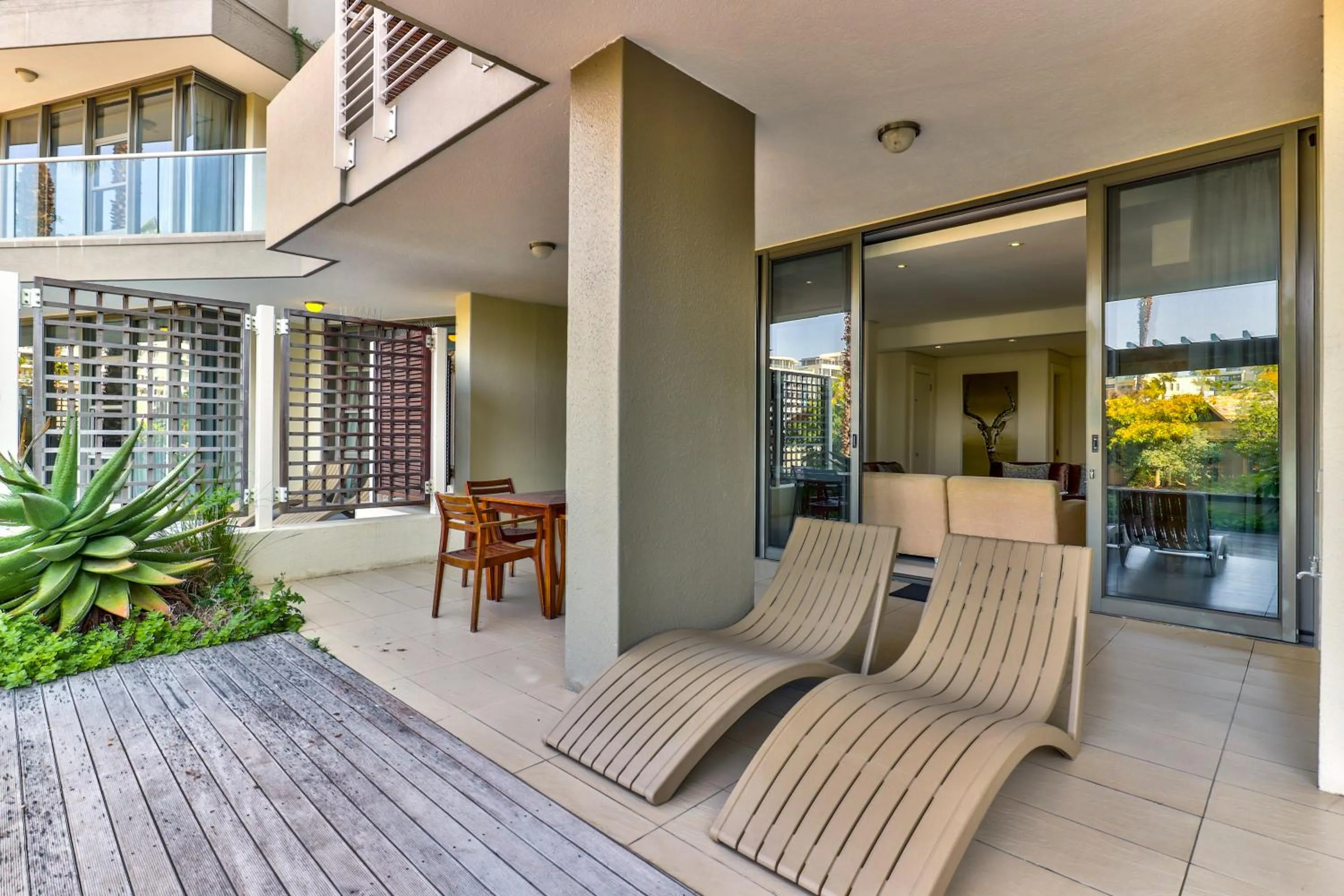 Patio in Lawhill Luxury Apartments - V & A Waterfront