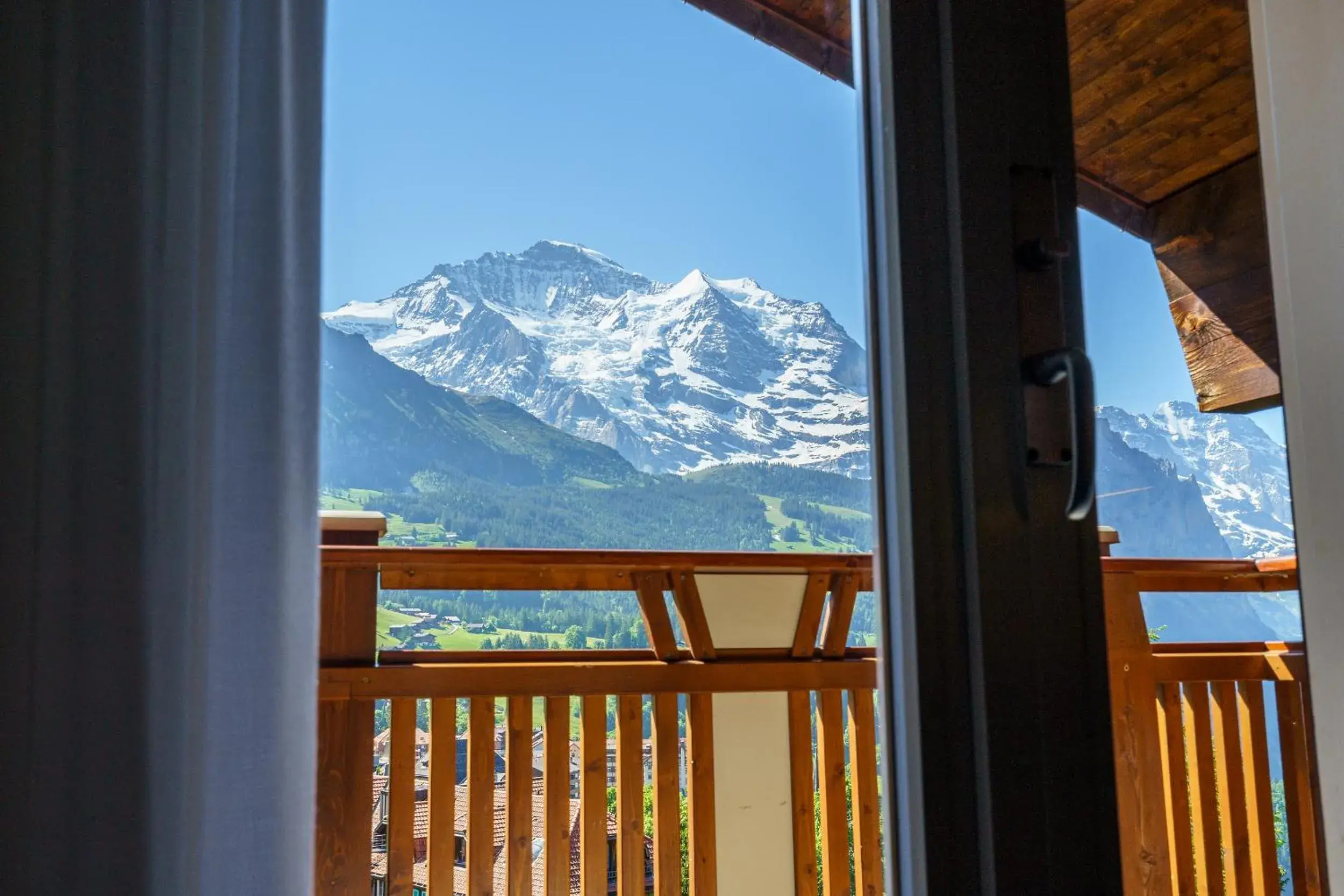 Mountain view in Hotel Alpenruhe - Vintage Design Hotel Mountain view in Hotel Alpenruhe - Vintage Design Hotel