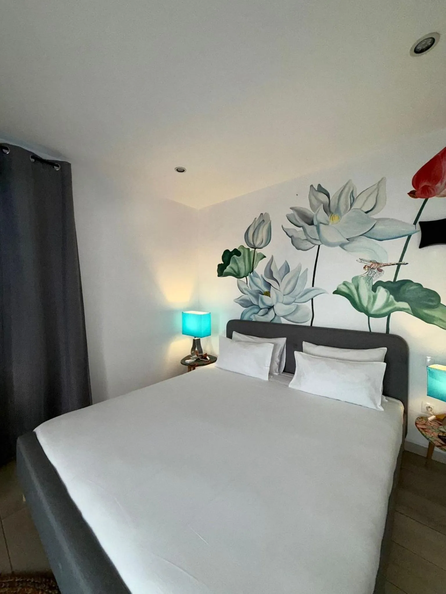 Bed in PAP'S Chambres d'Hôtes