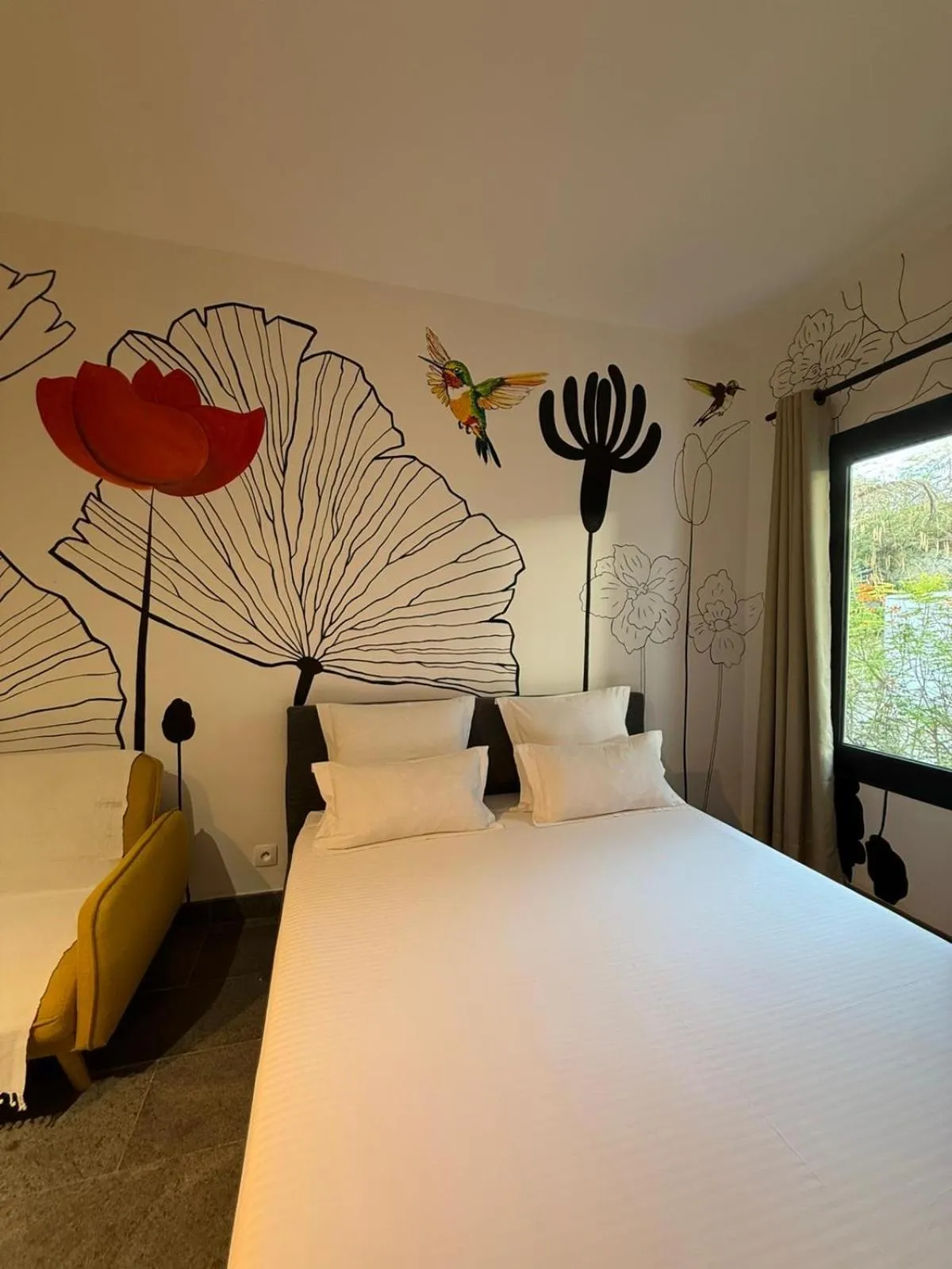 Bed in PAP'S Chambres d'Hôtes