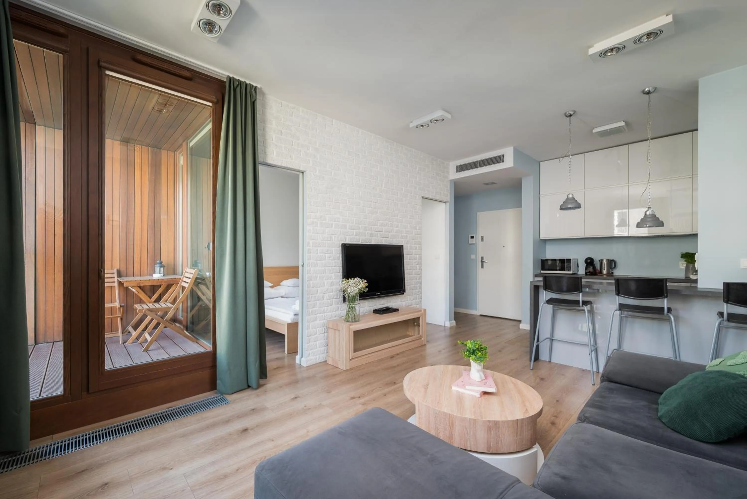 Living room in ApartHotel Kolejowa Apartamenty