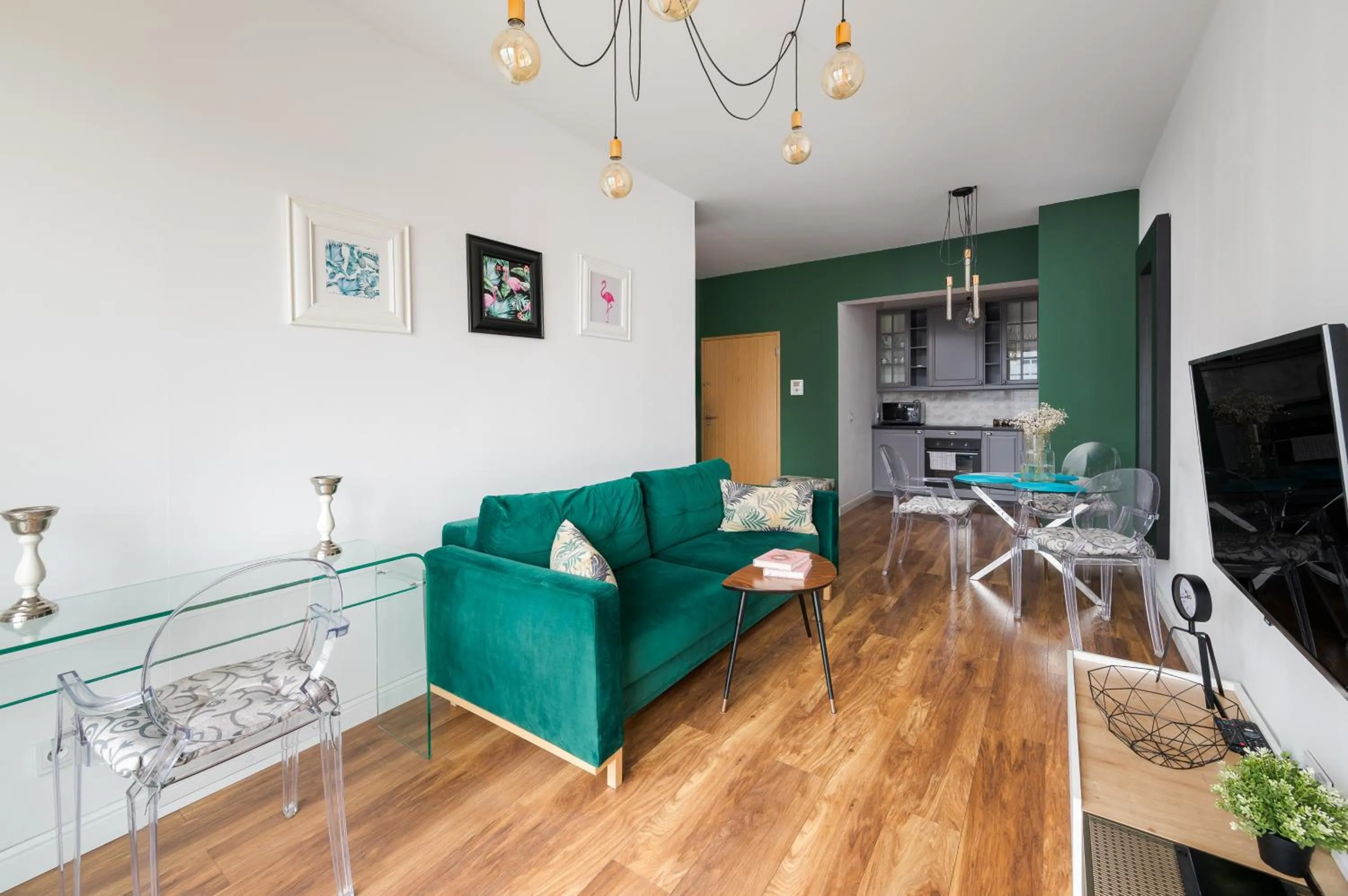 Living room in ApartHotel Kolejowa Apartamenty