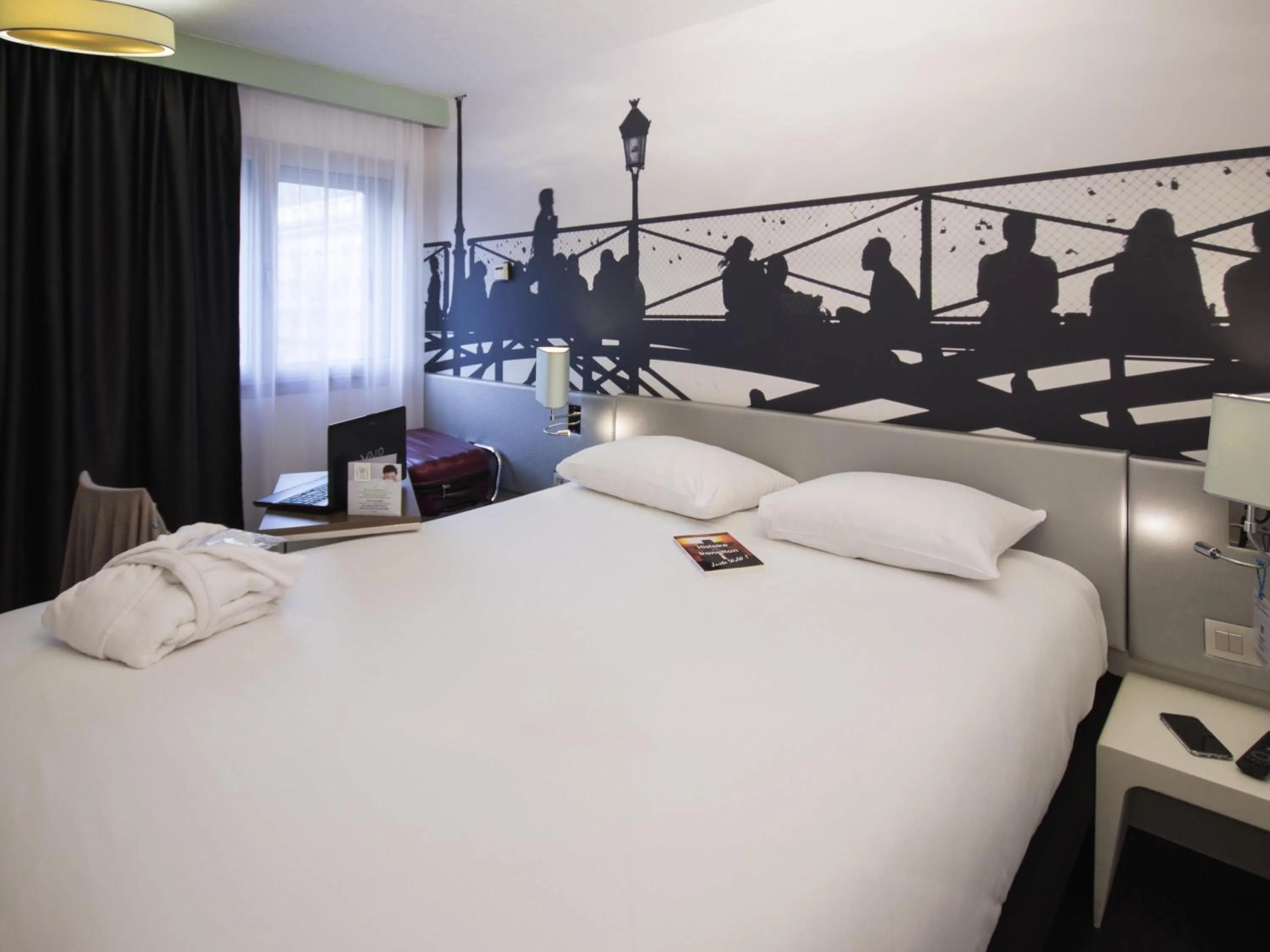 Bedroom, Bed in ibis Styles Paris Tolbiac Bibliotheque