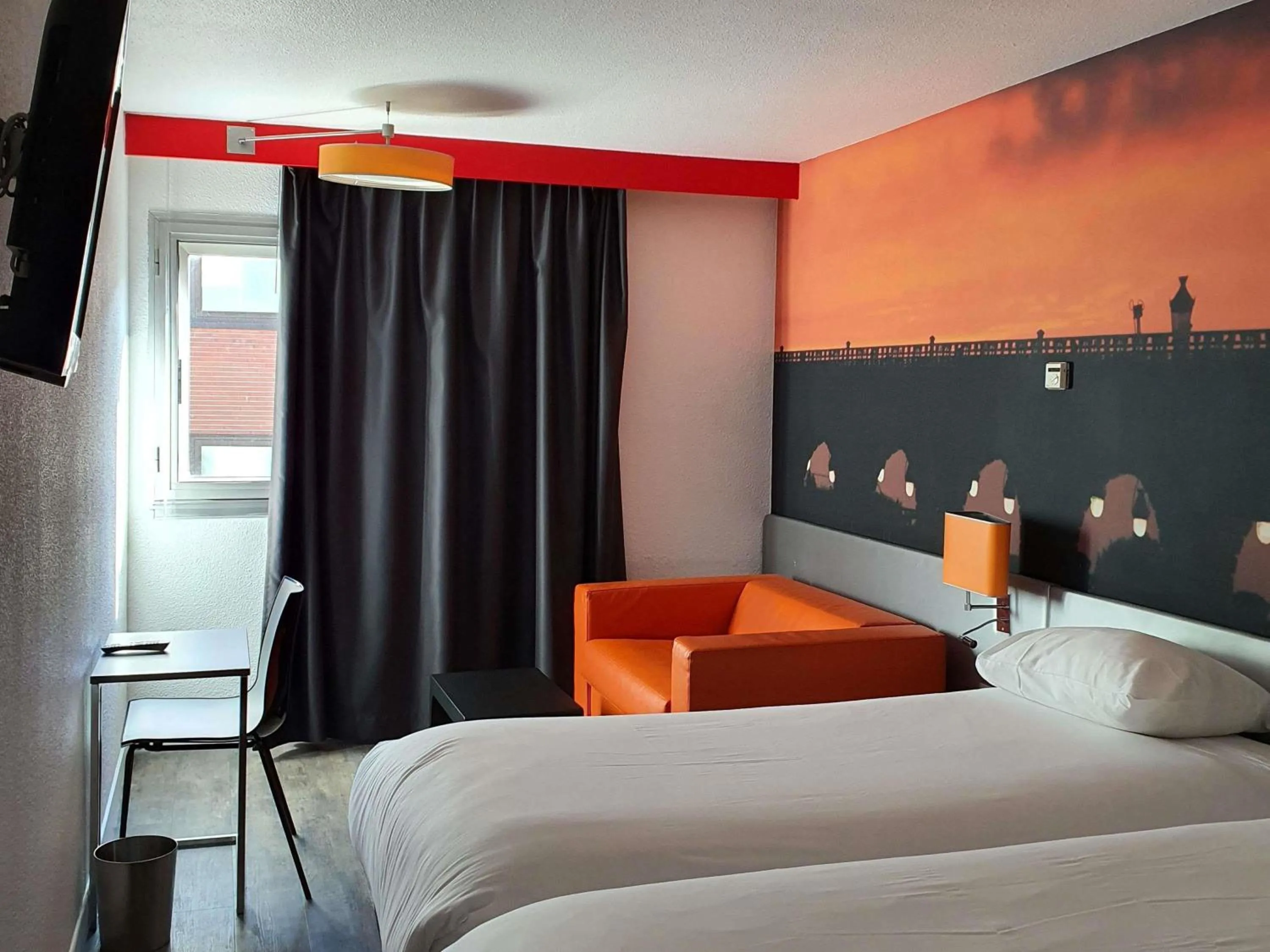 Bedroom, Bed in ibis Styles Paris Tolbiac Bibliotheque