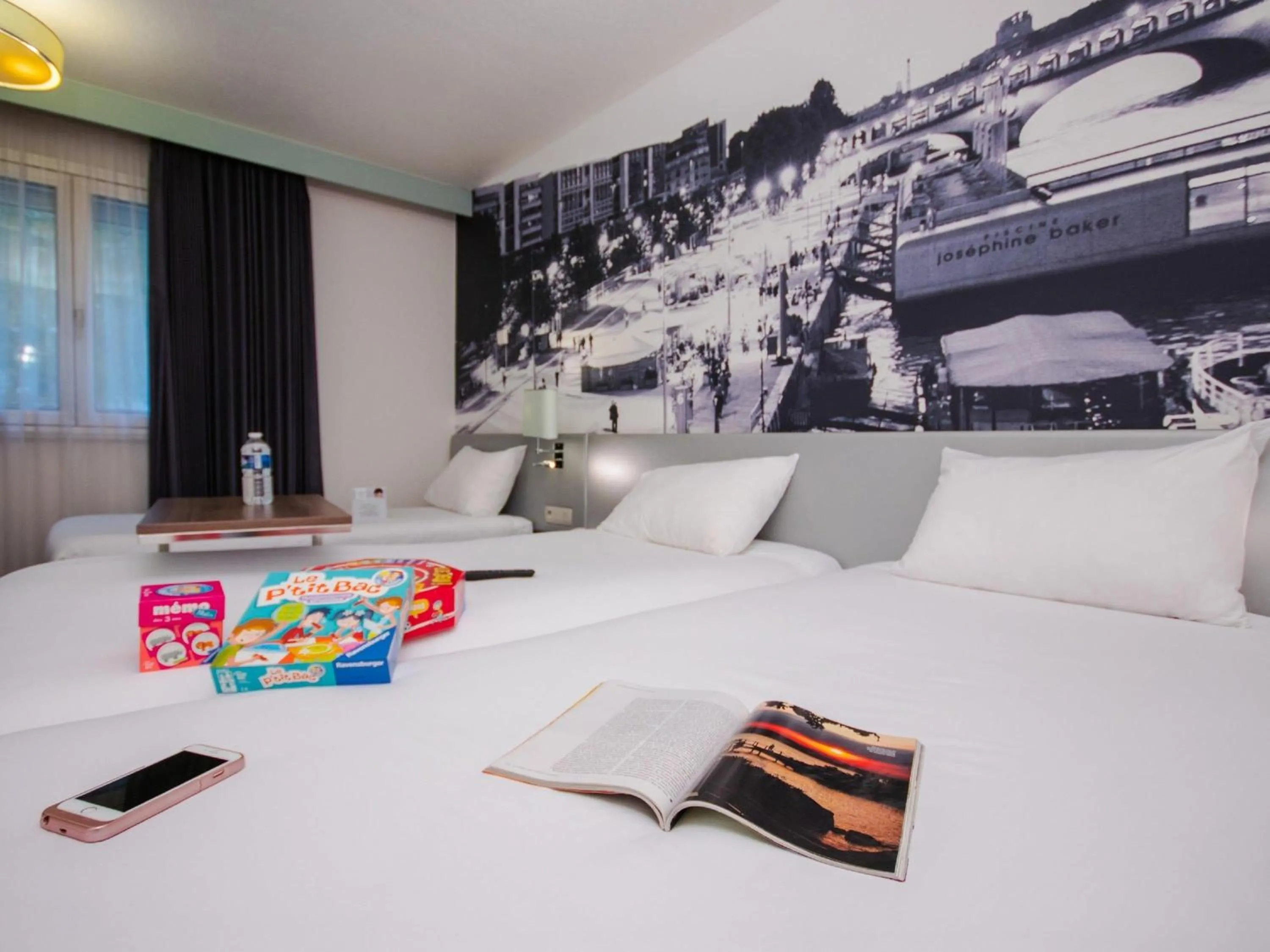 Bedroom, Bed in ibis Styles Paris Tolbiac Bibliotheque