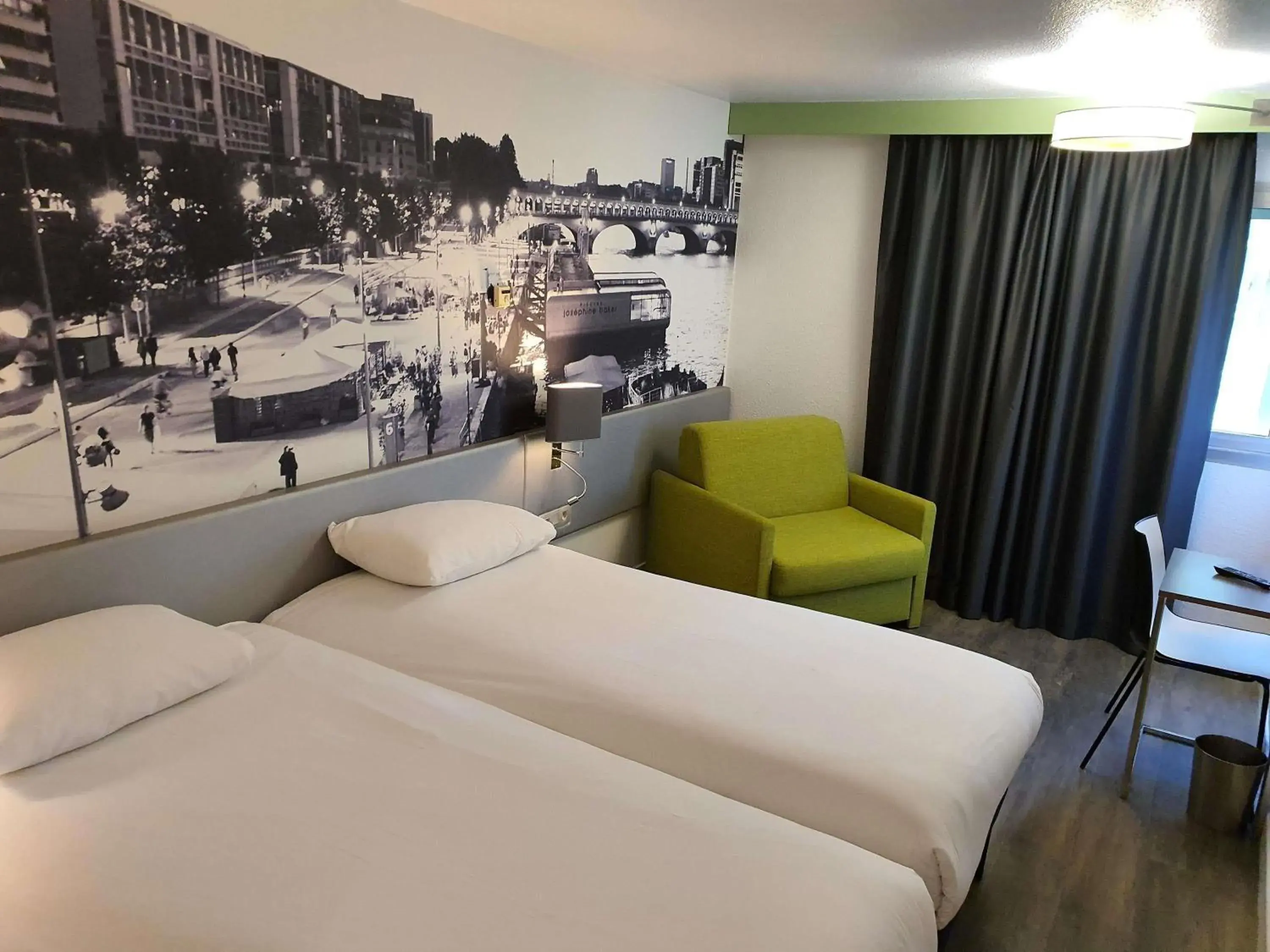 Bedroom, Bed in ibis Styles Paris Tolbiac Bibliotheque Bedroom, Bed in ibis Styles Paris Tolbiac Bibliotheque