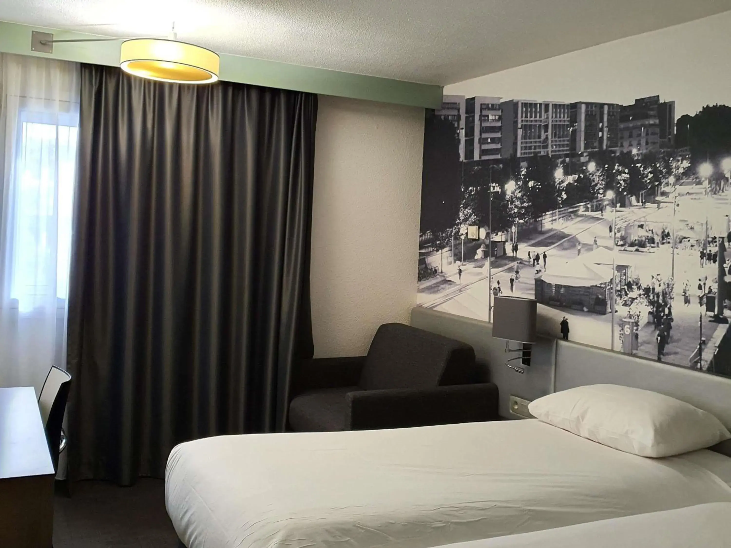 Bedroom, Bed in ibis Styles Paris Tolbiac Bibliotheque Bedroom, Bed in ibis Styles Paris Tolbiac Bibliotheque
