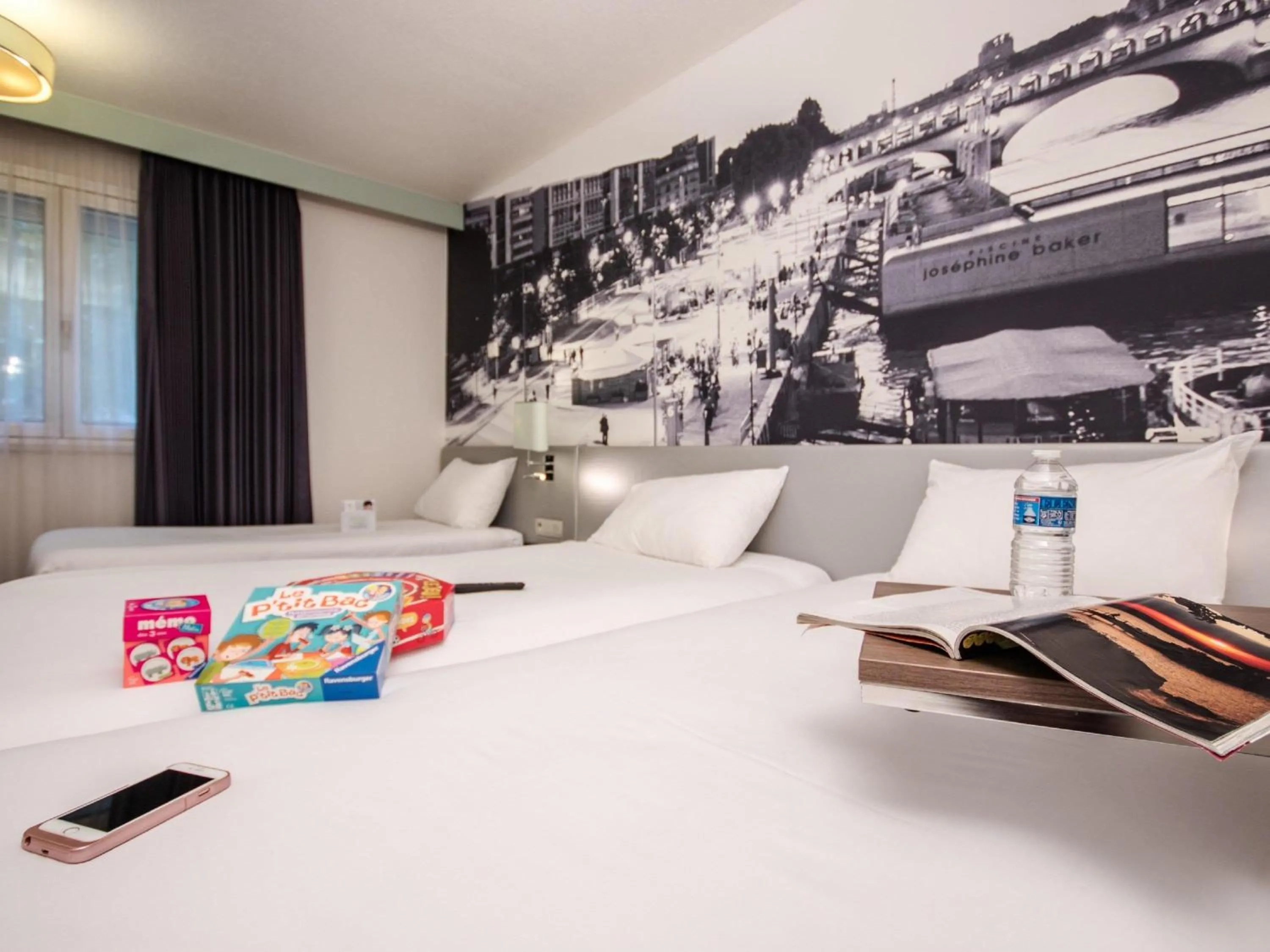 Bedroom, Bed in ibis Styles Paris Tolbiac Bibliotheque