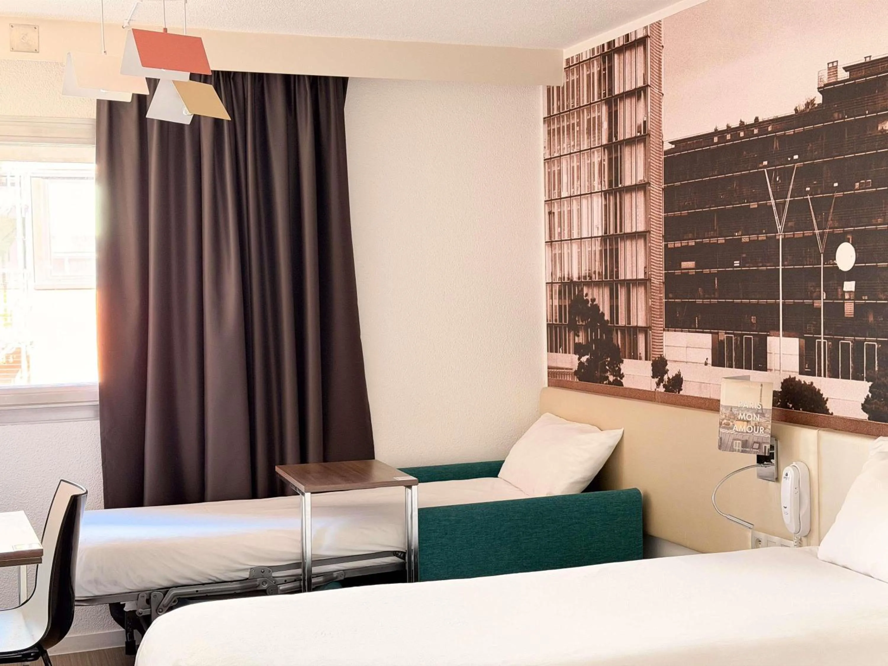 Bedroom, Bed in ibis Styles Paris Tolbiac Bibliotheque