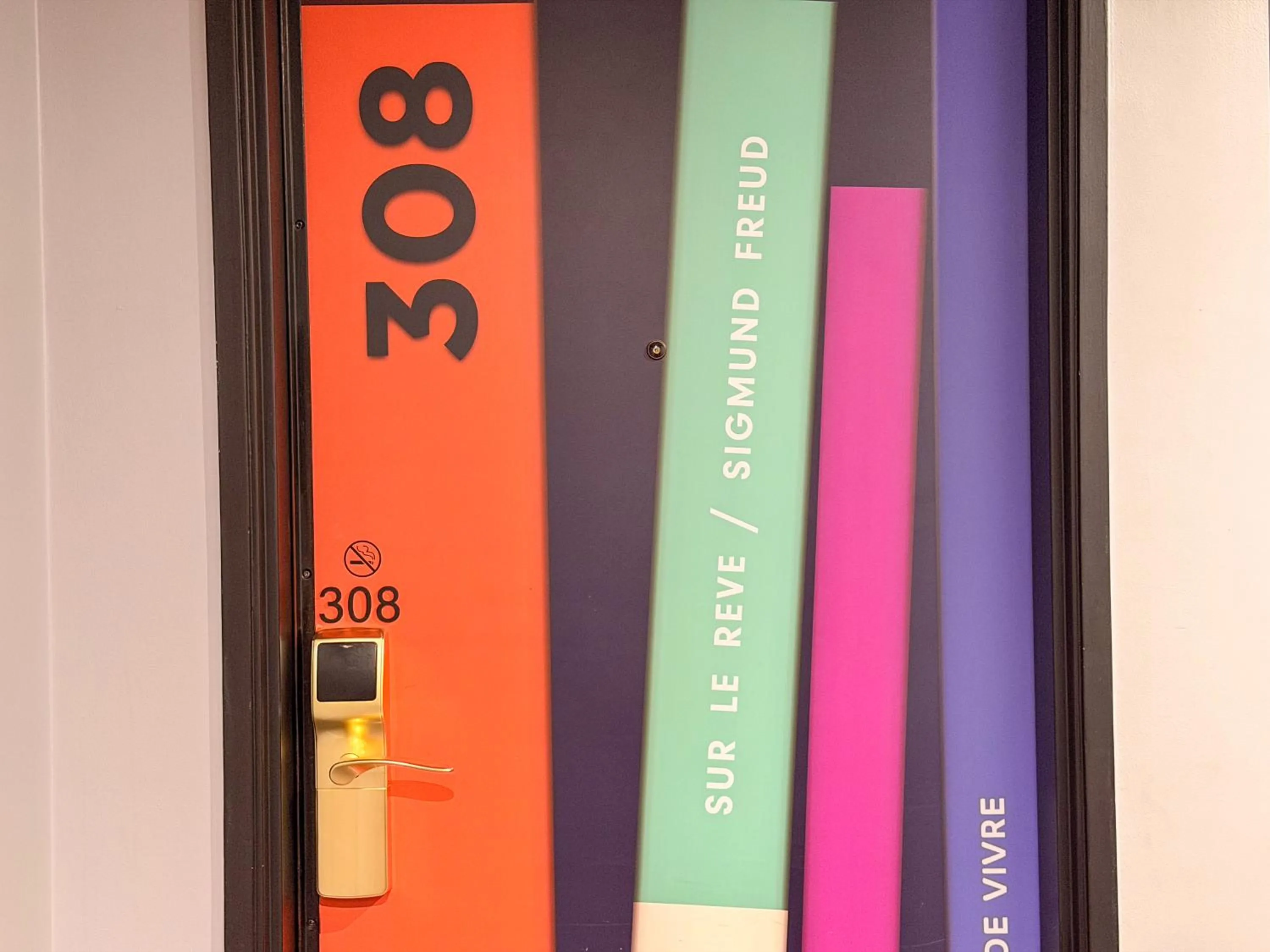 Decorative detail in ibis Styles Paris Tolbiac Bibliotheque