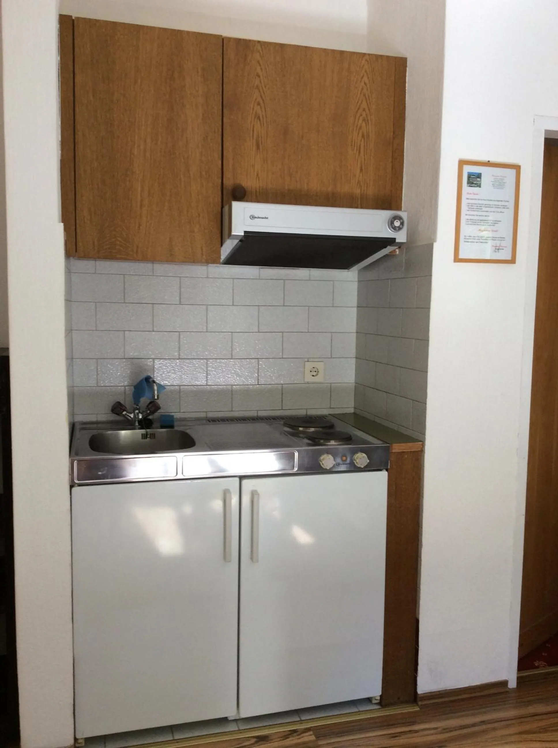 Kitchen or kitchenette in Villa Desiree - Hotel Garni - Adults Only