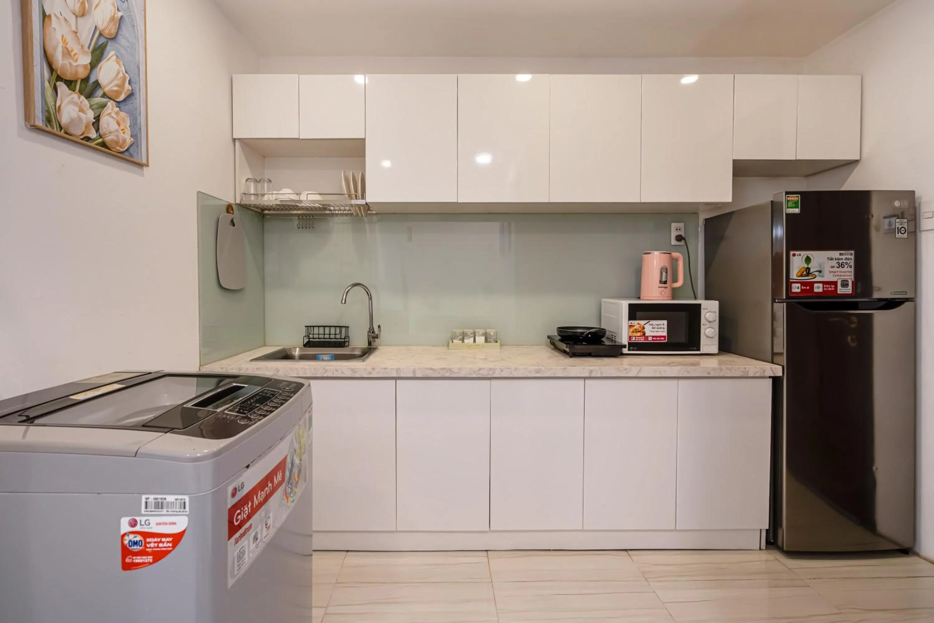 Kitchen or kitchenette in Grace Apartment - HCM