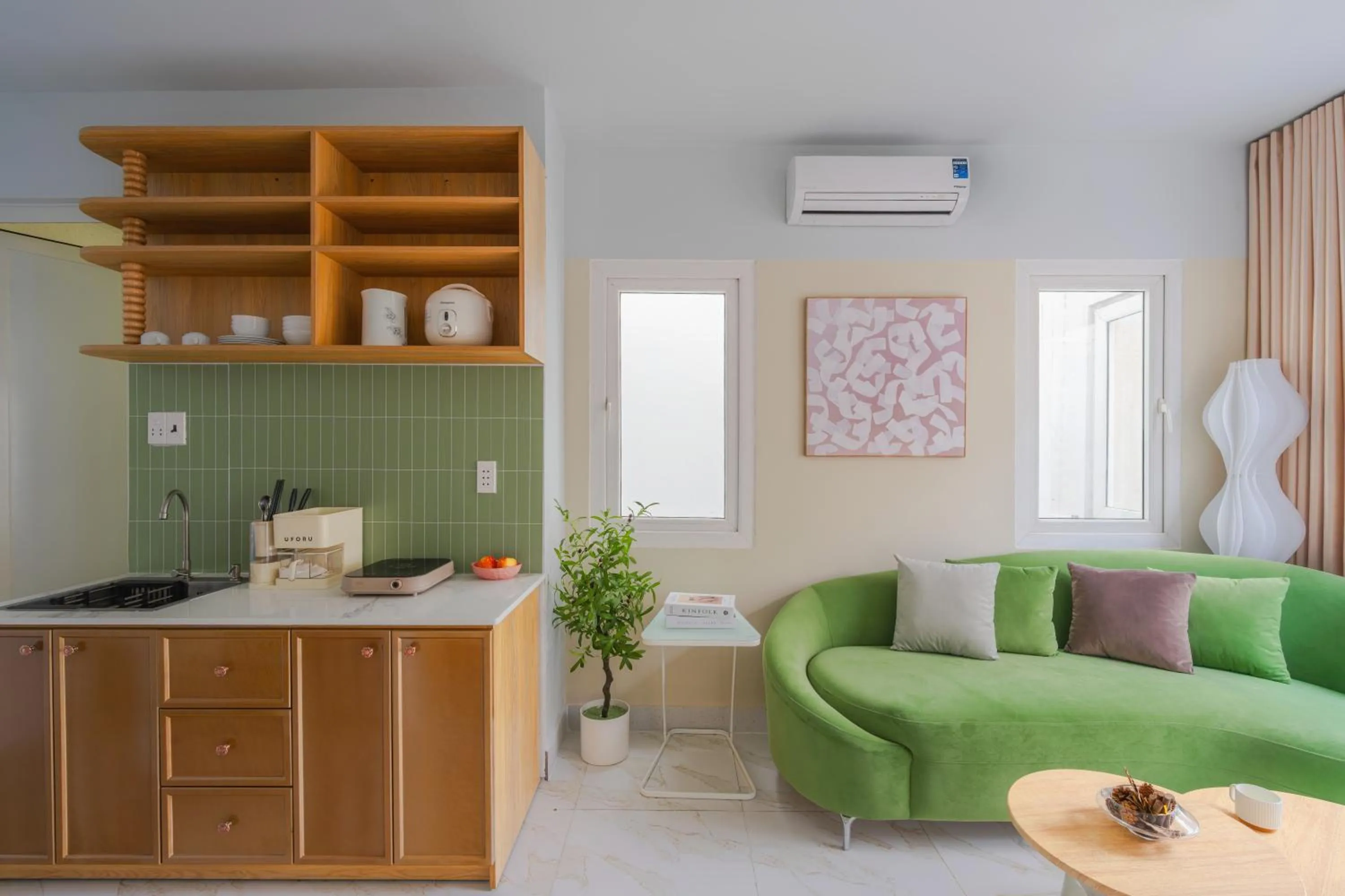 Kitchen or kitchenette in Grace Apartment - HCM