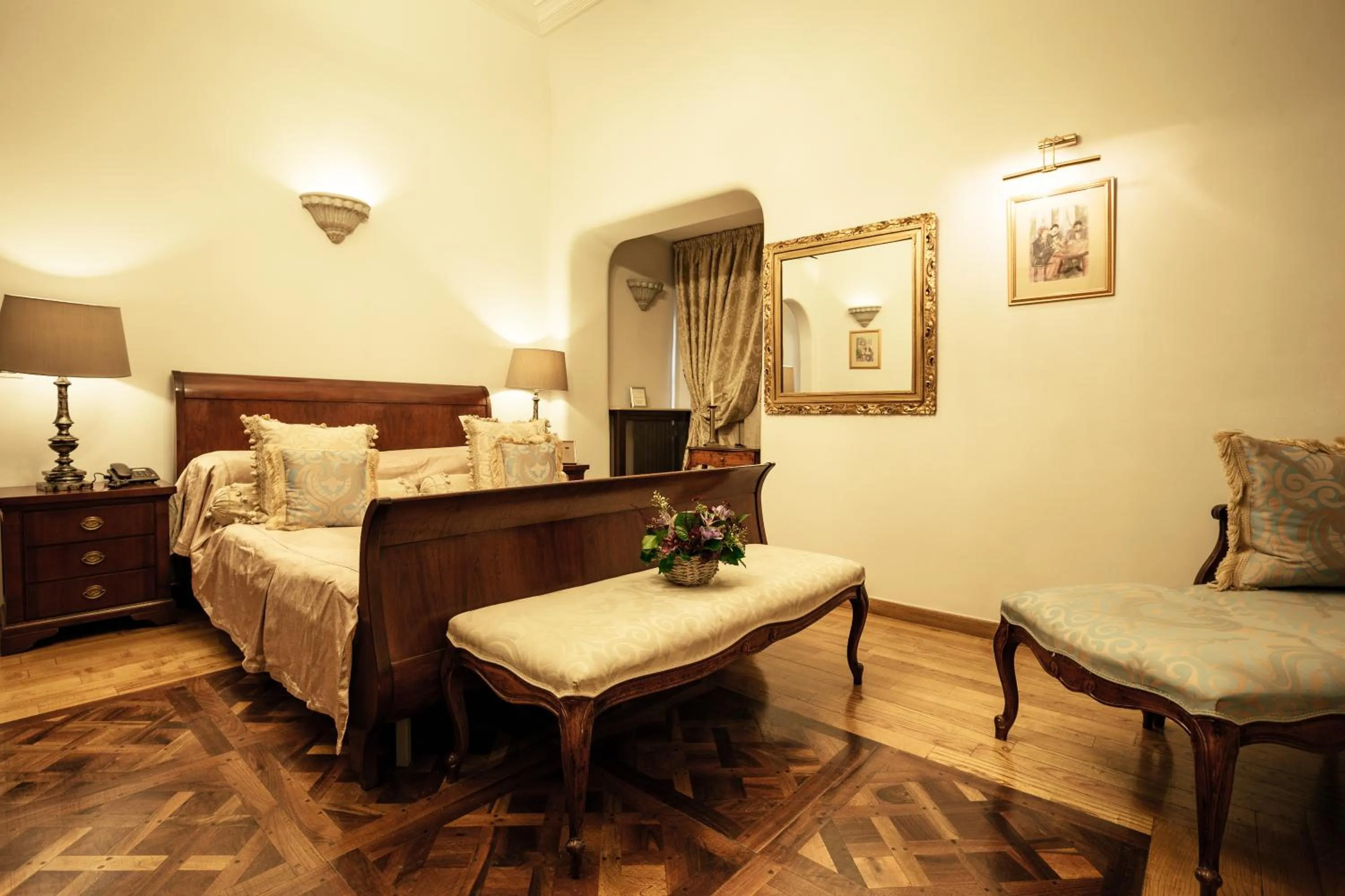 Bed in Scala Boutique-Hotel