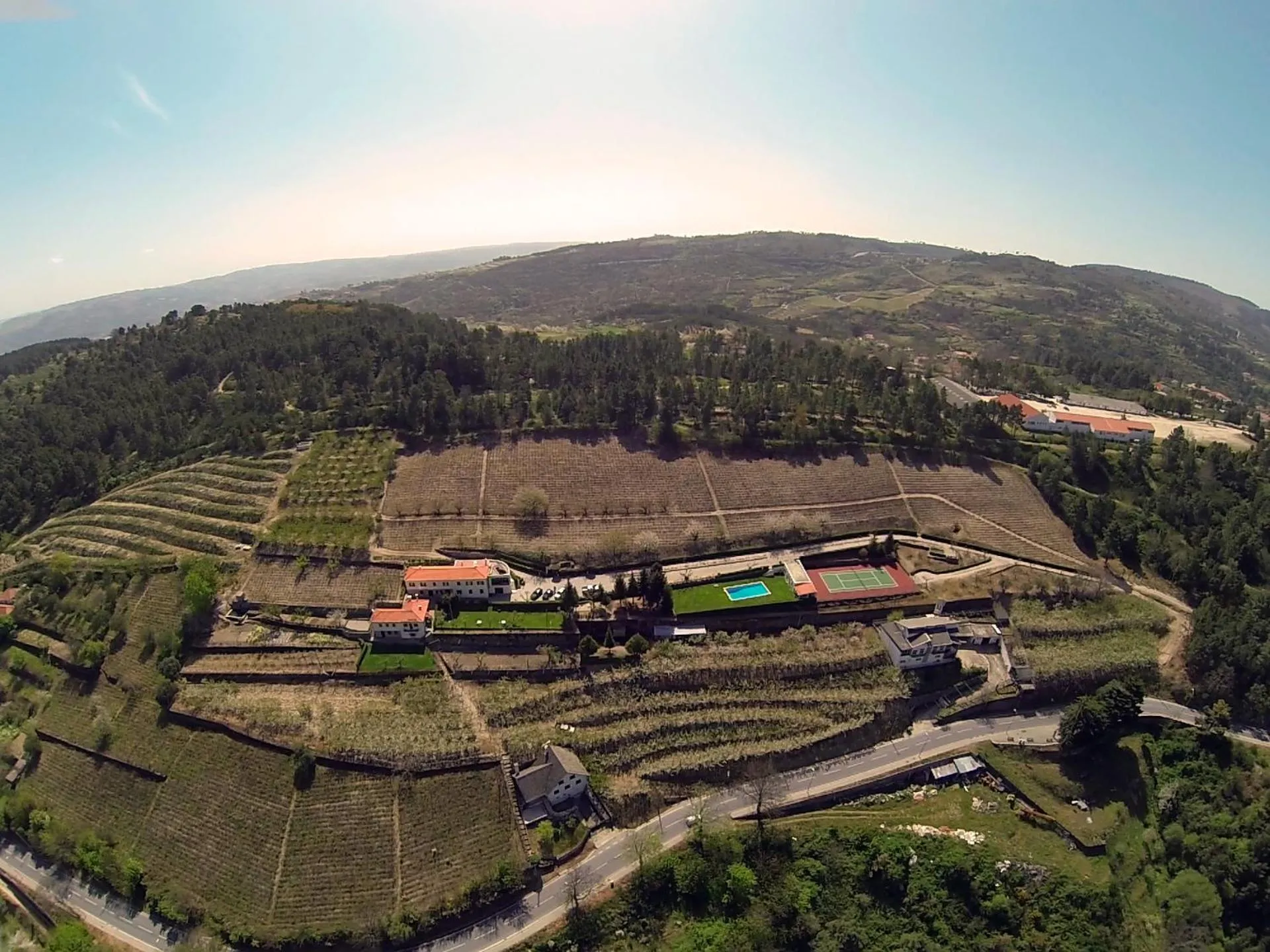Bird's eye view in Quinta da Timpeira