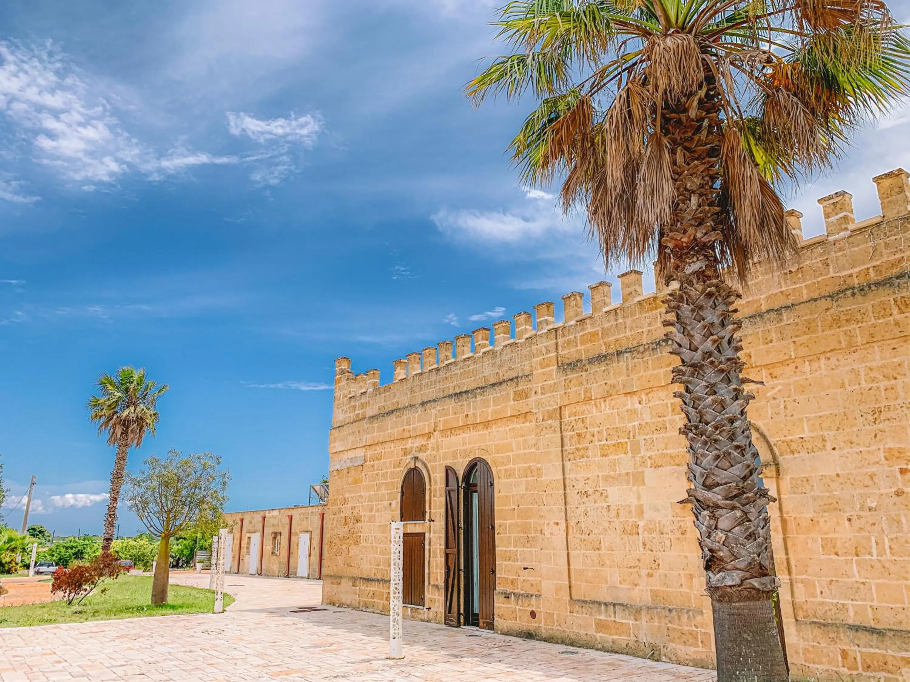 Inner courtyard view in Masseria Tenuta Quintino