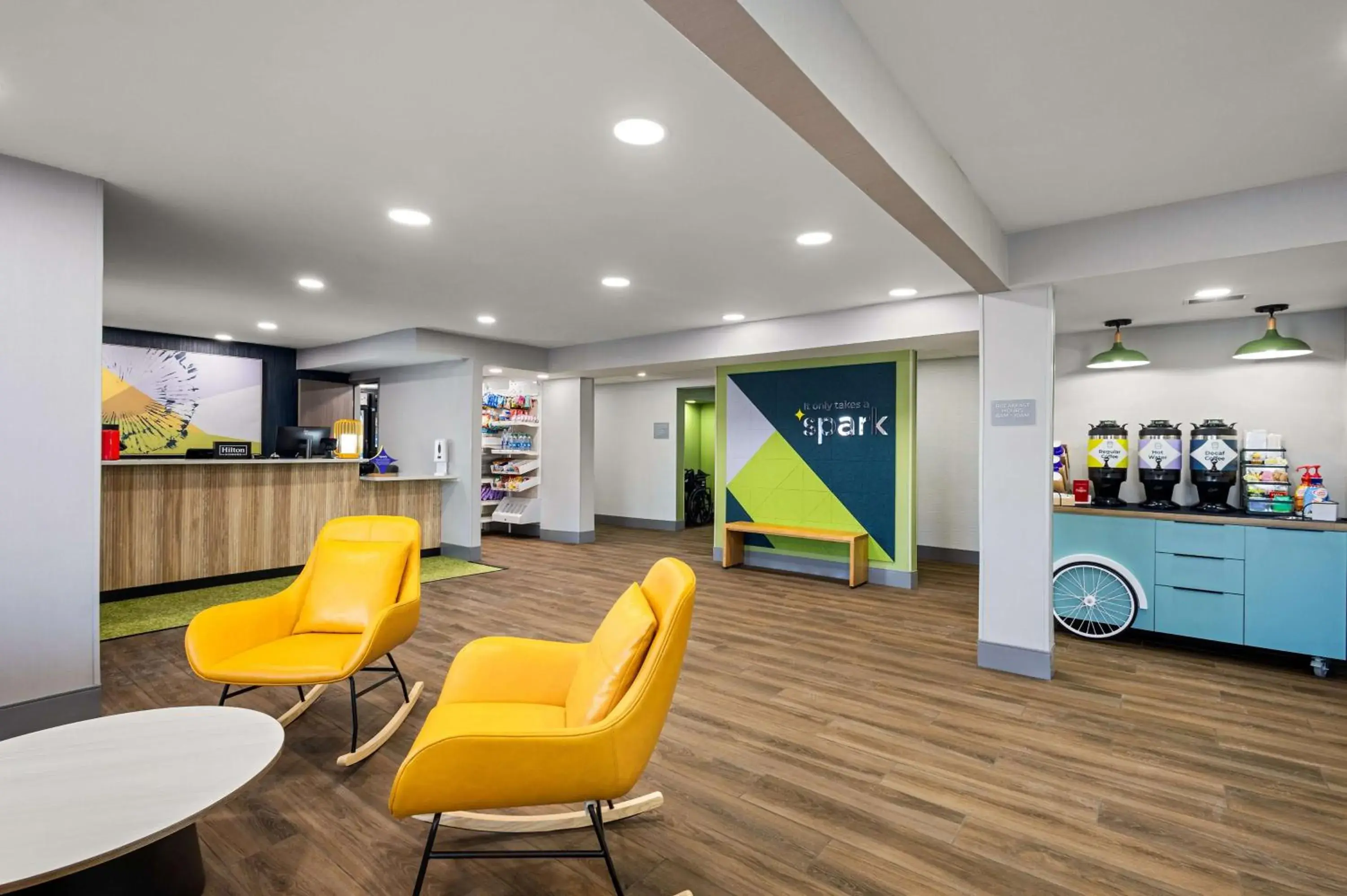 Lobby or reception in Spark By Hilton Fort Wayne Lobby or reception in Spark By Hilton Fort Wayne