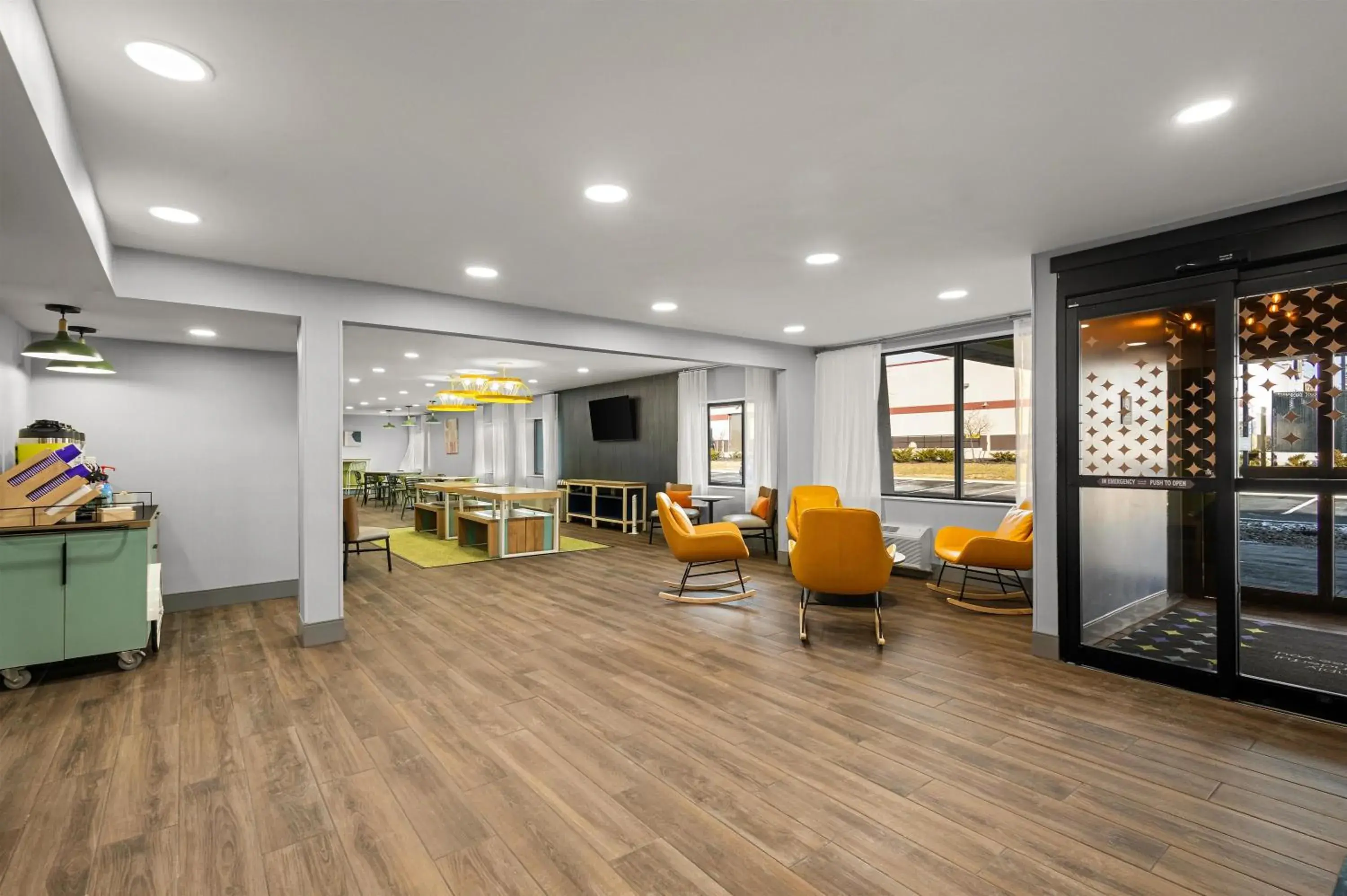 Lobby or reception in Spark By Hilton Fort Wayne Lobby or reception in Spark By Hilton Fort Wayne