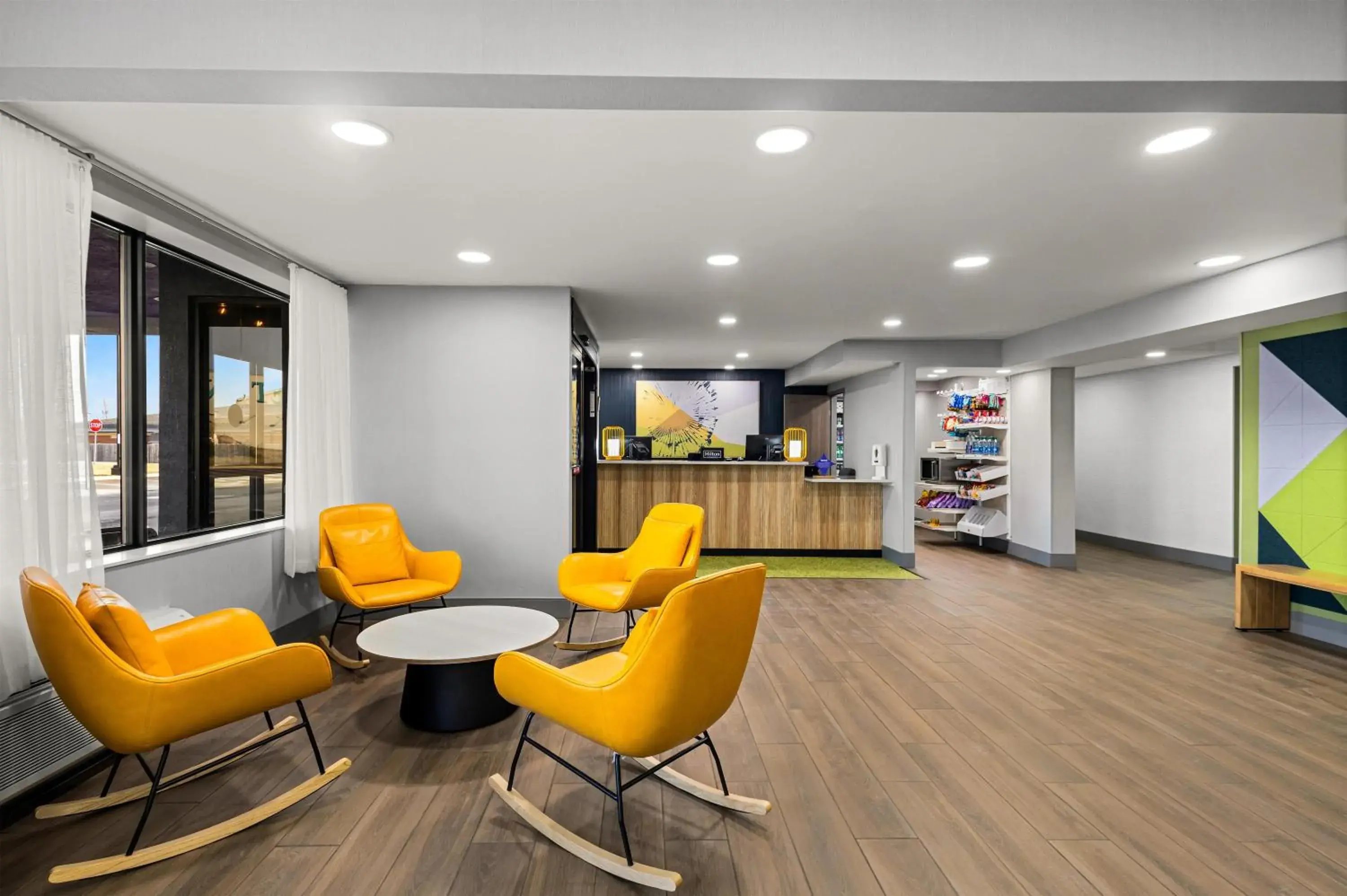 Lobby or reception in Spark By Hilton Fort Wayne Lobby or reception in Spark By Hilton Fort Wayne